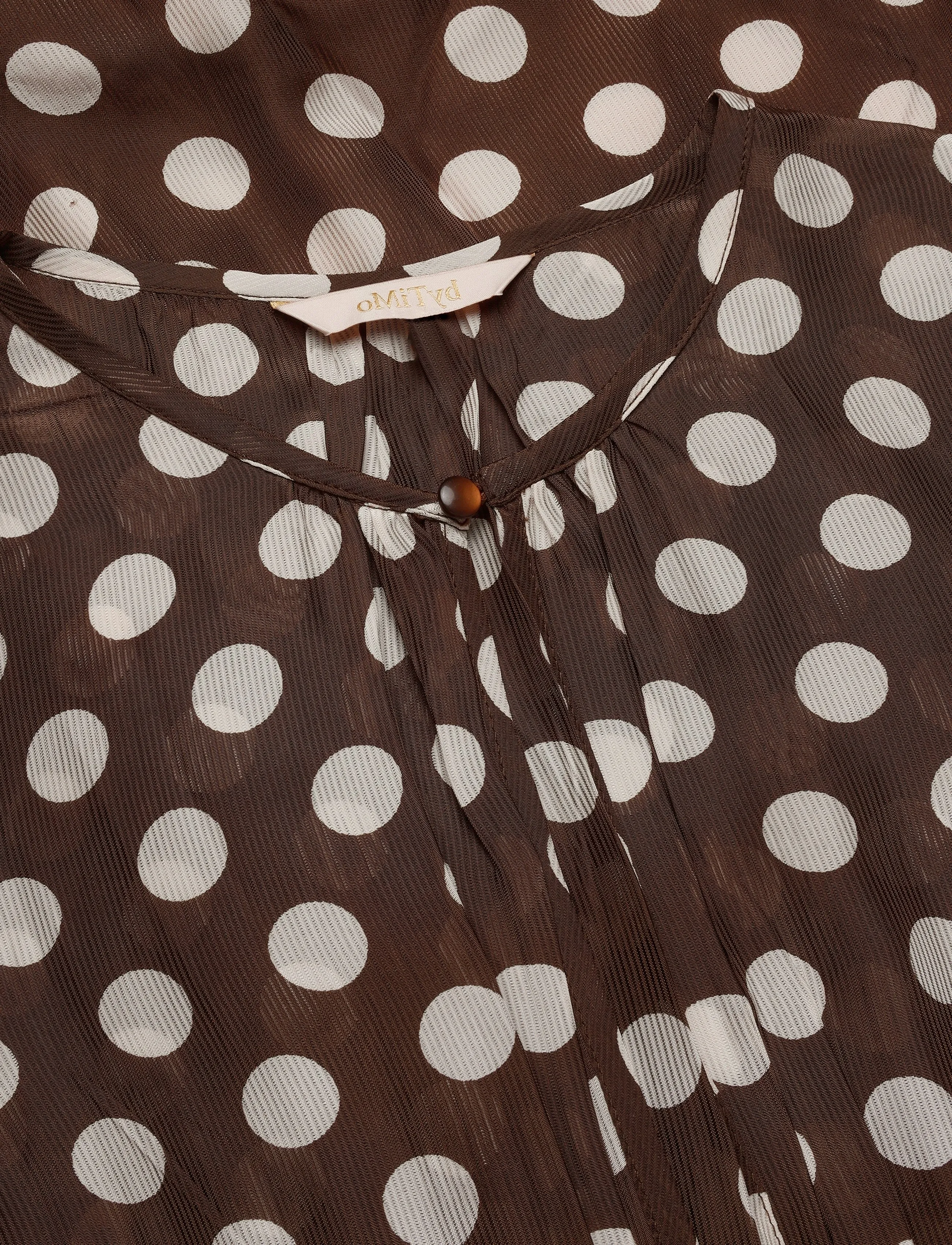 by Ti Mo - Striped Organza Midi Dress - 854 - dots - 2
