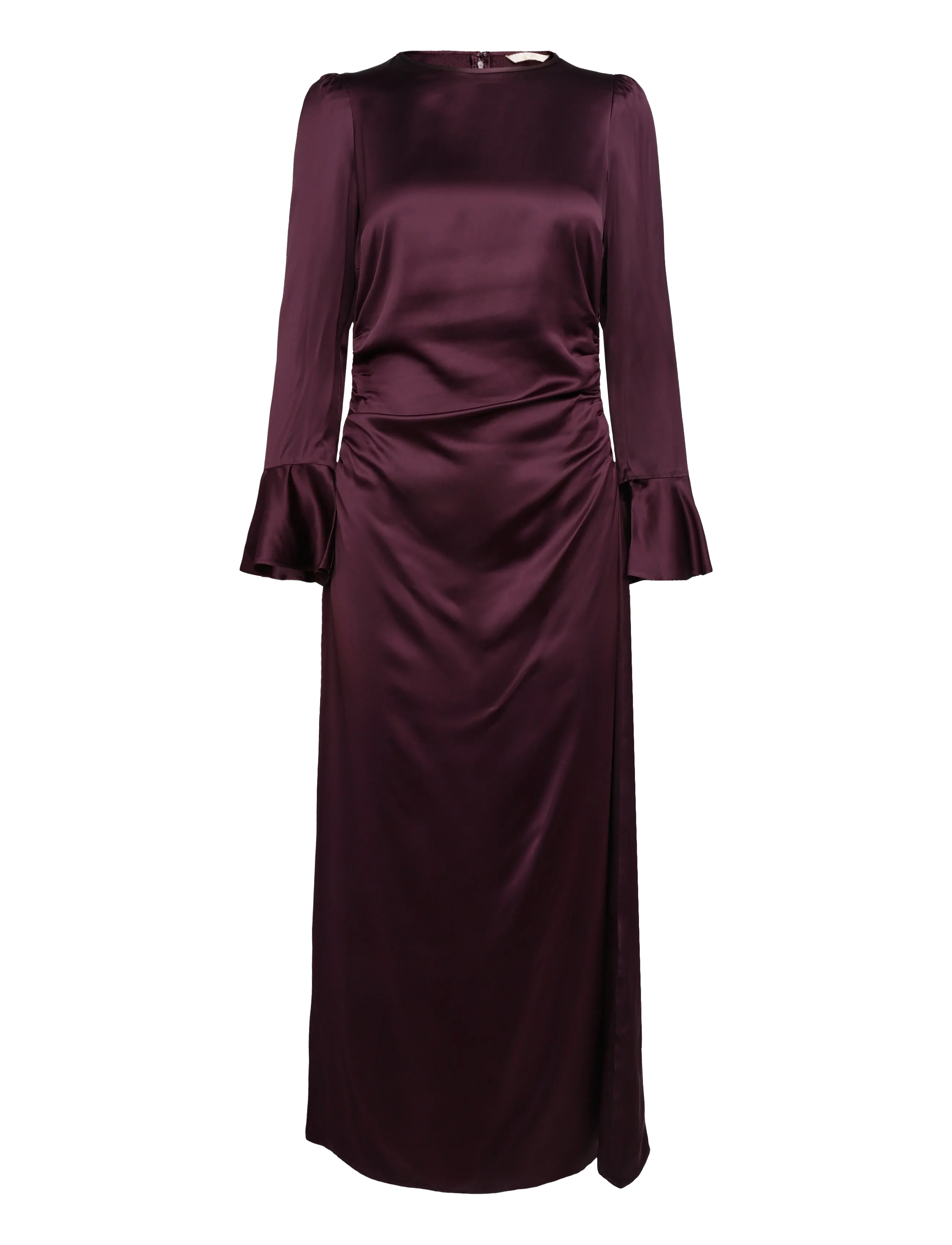 by Ti Mo - Satin Rouching Dress - partykleider - 043 - burgundy - 1