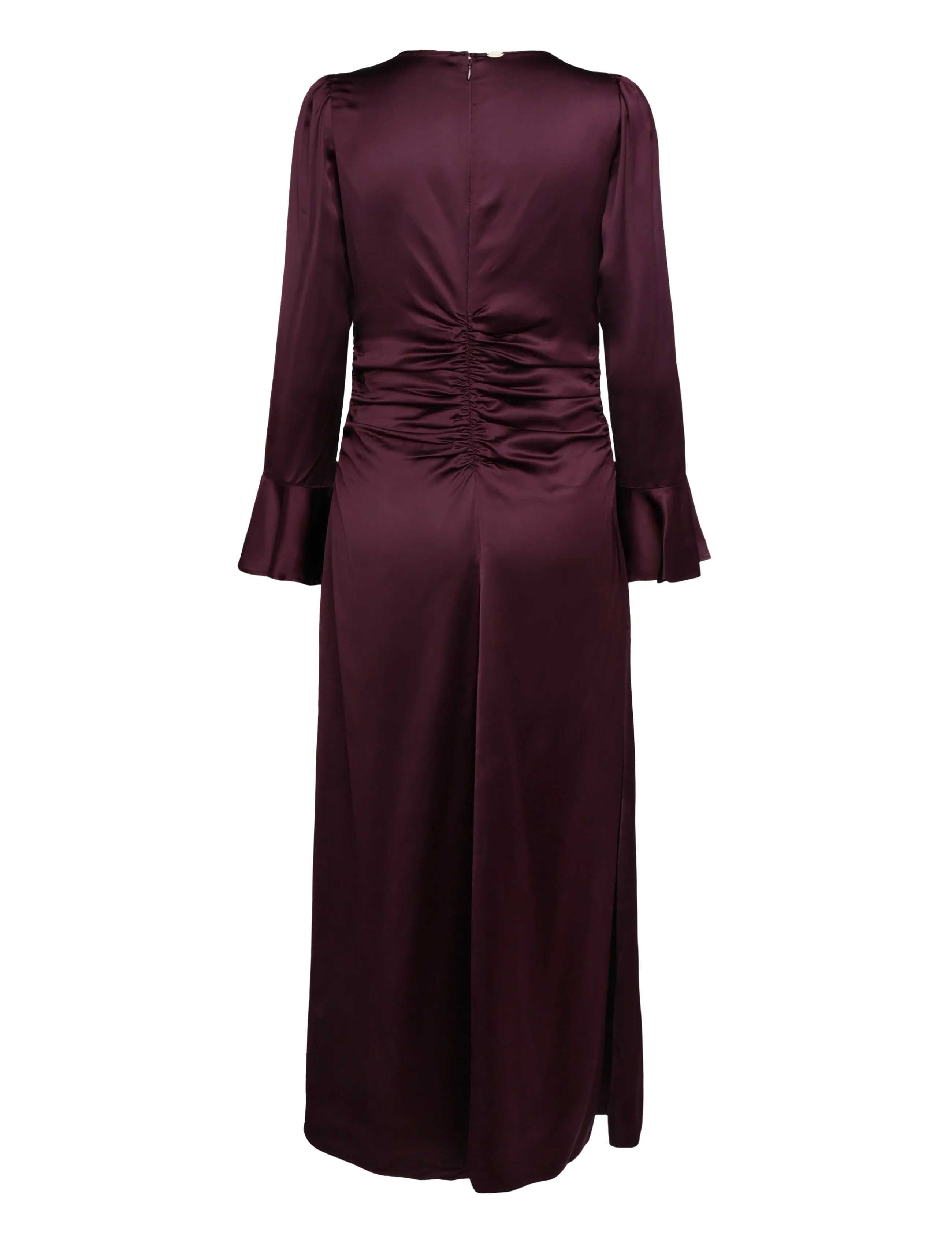 by Ti Mo - Satin Rouching Dress - partykleider - 043 - burgundy - 2
