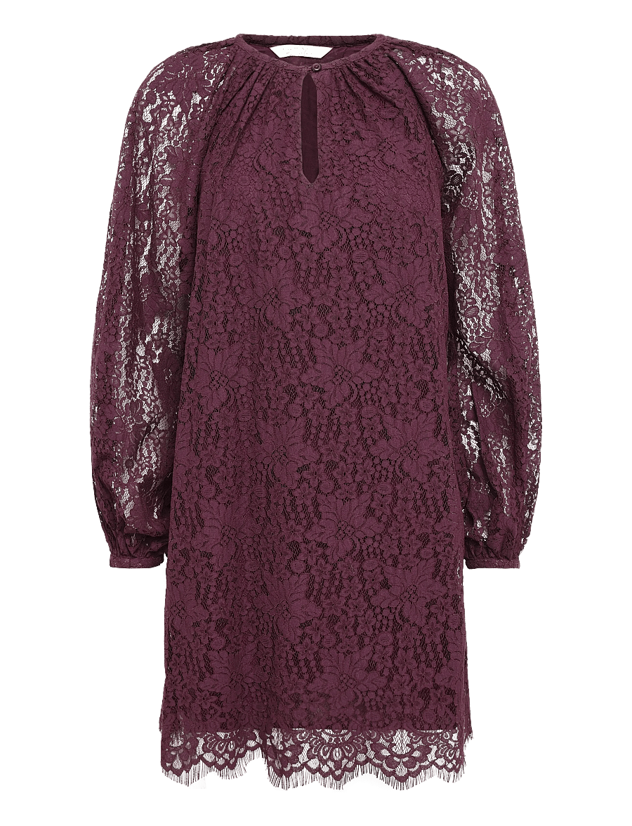 by Ti Mo - Lace Shift Dress - pitskleidid - 043 - burgundy - 1