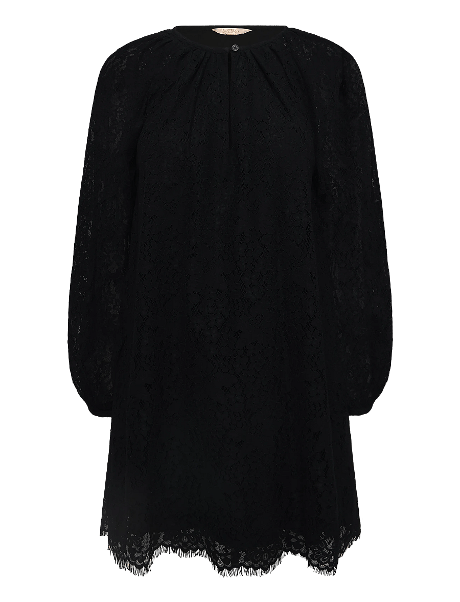 by Ti Mo - Lace Shift Dress - spetsklänningar - 099 - black - 0