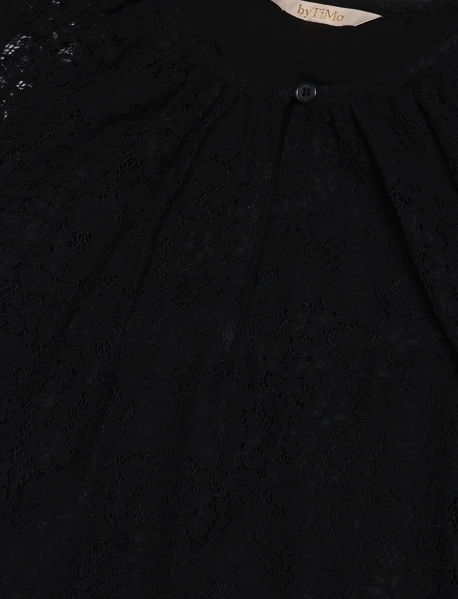 by Ti Mo - Lace Shift Dress - spetsklänningar - 099 - black - 2