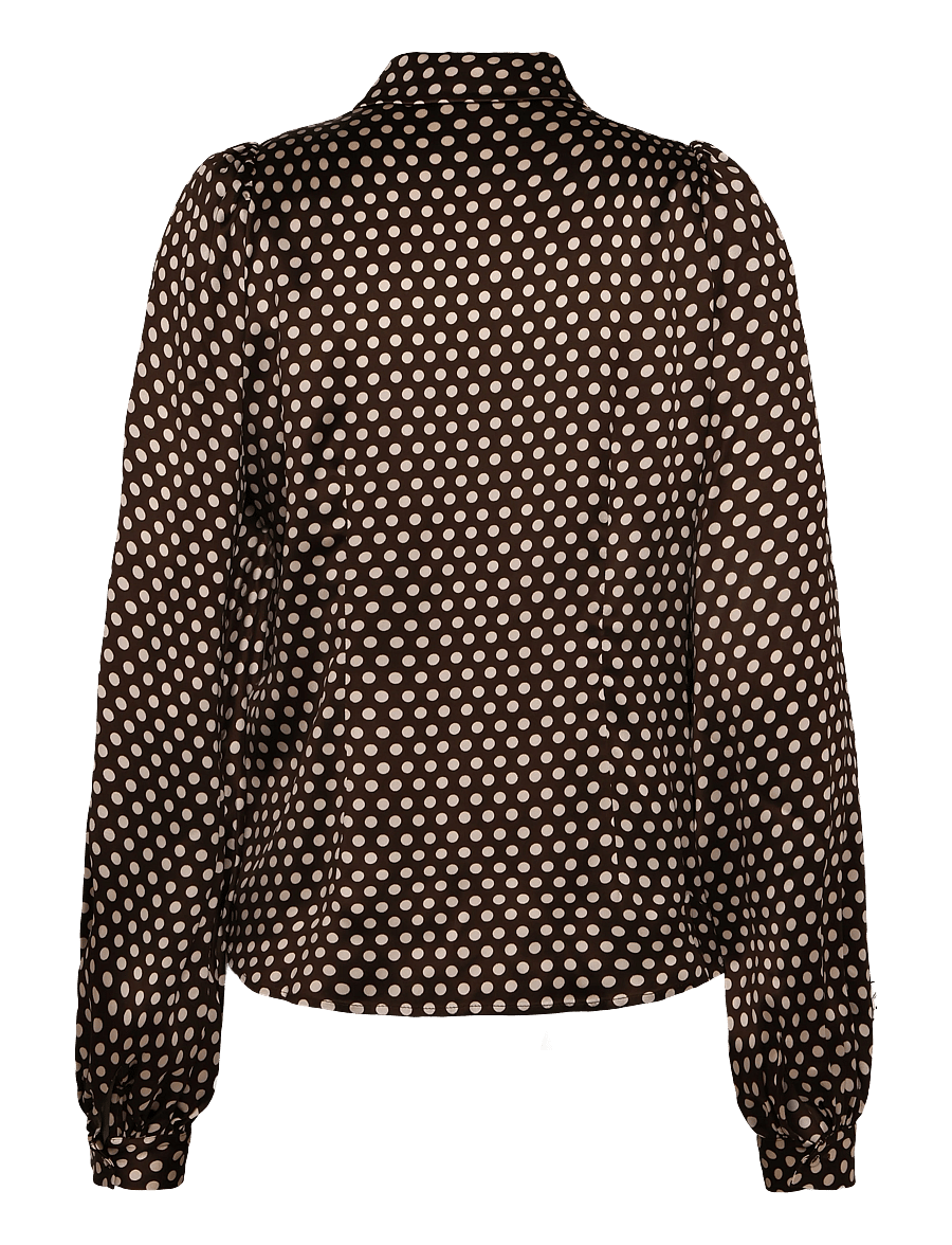 by Ti Mo - Satin Shirt - langärmlige hemden - 862 - blush dots - 2