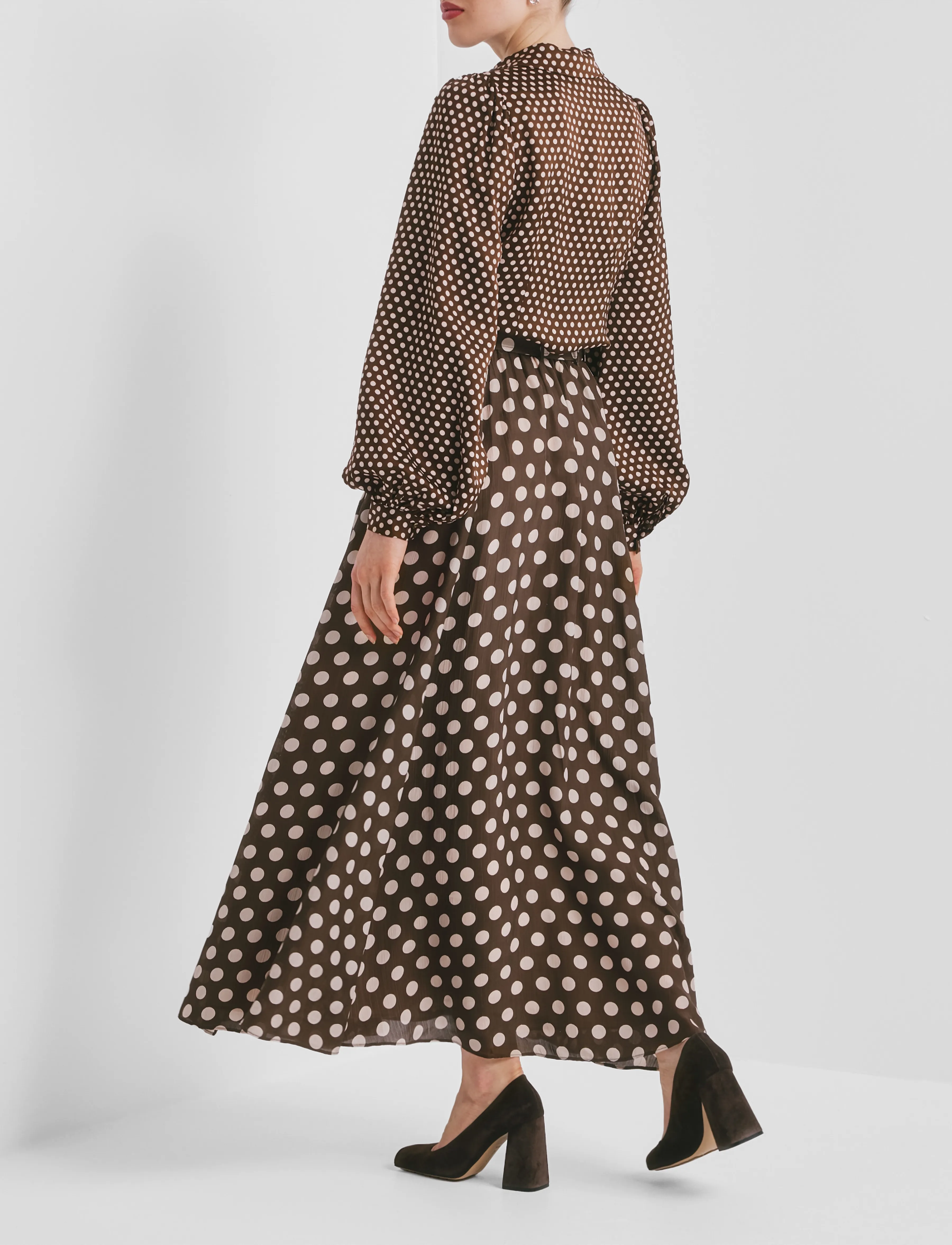 by Ti Mo - Satin Shirt - langärmlige hemden - 862 - blush dots - 3