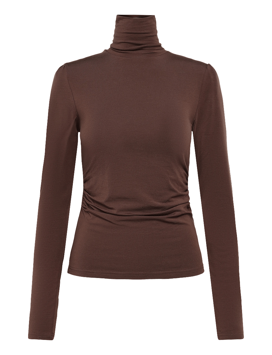 by Ti Mo - Jersey Turtleneck - kõrge kaelusega kudumid - 008 - brown - 1