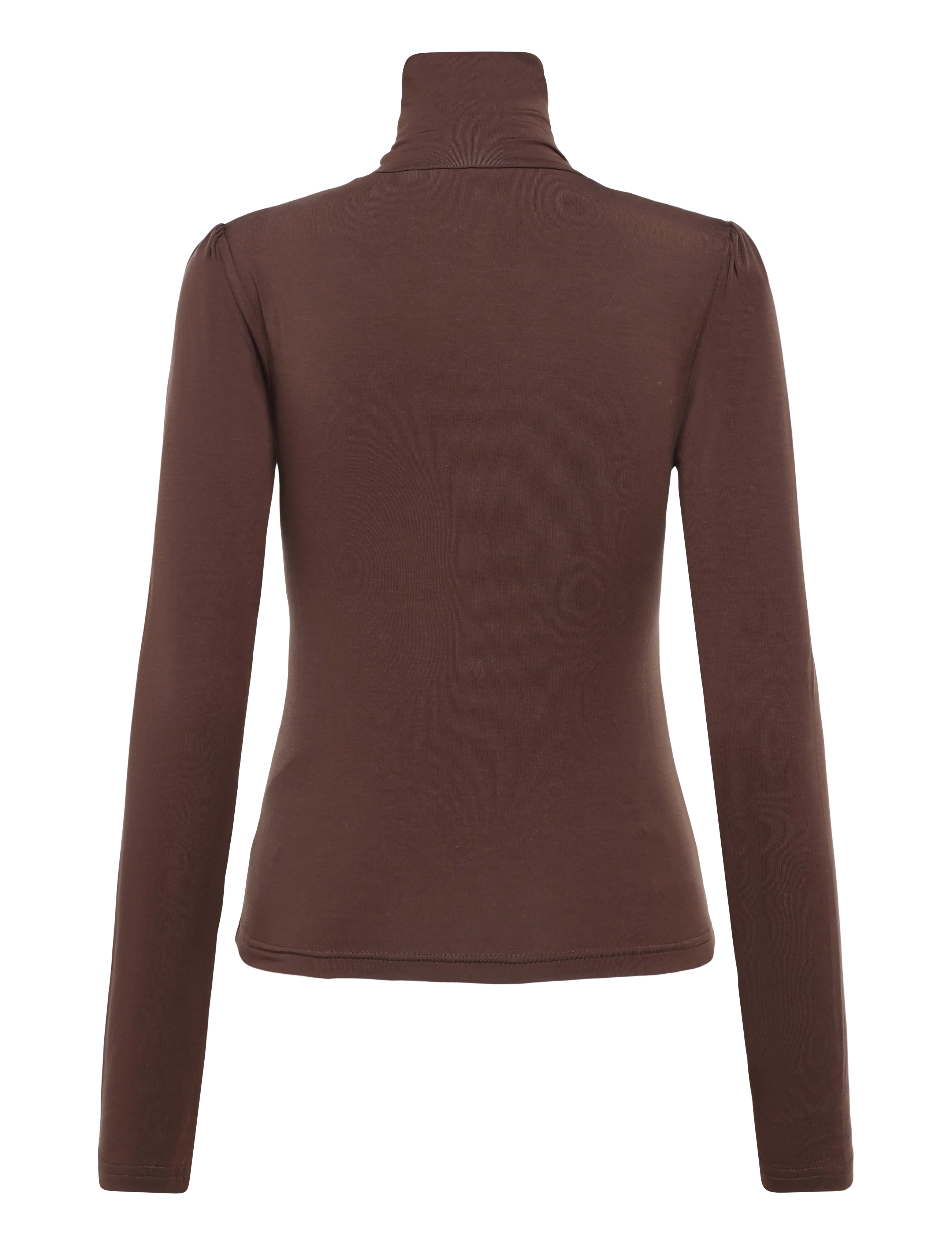 by Ti Mo - Jersey Turtleneck - 008 - brown - 1