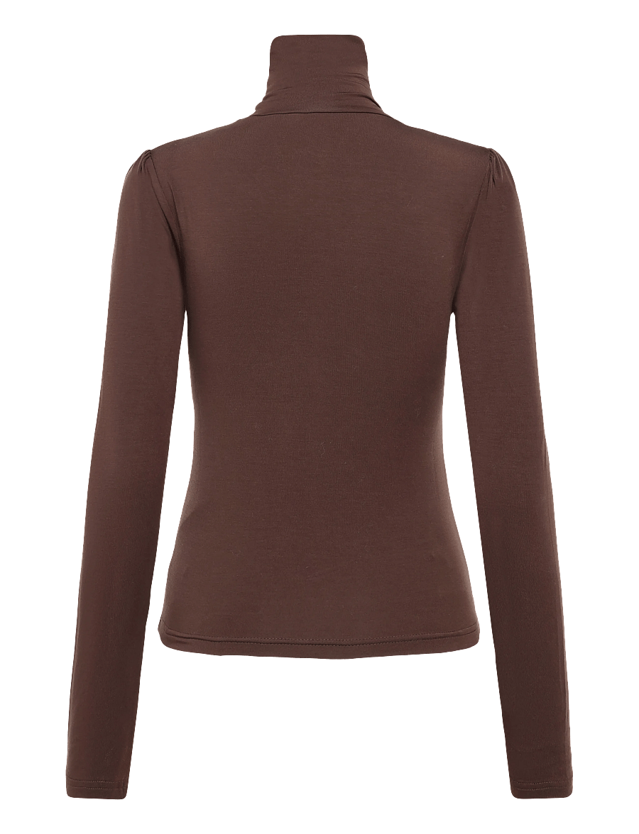 by Ti Mo - Jersey Turtleneck - kõrge kaelusega kudumid - 008 - brown - 2