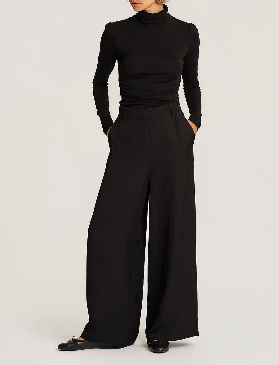 by Ti Mo - Jersey Turtleneck - rollkragenpullover - 099 - black - 3
