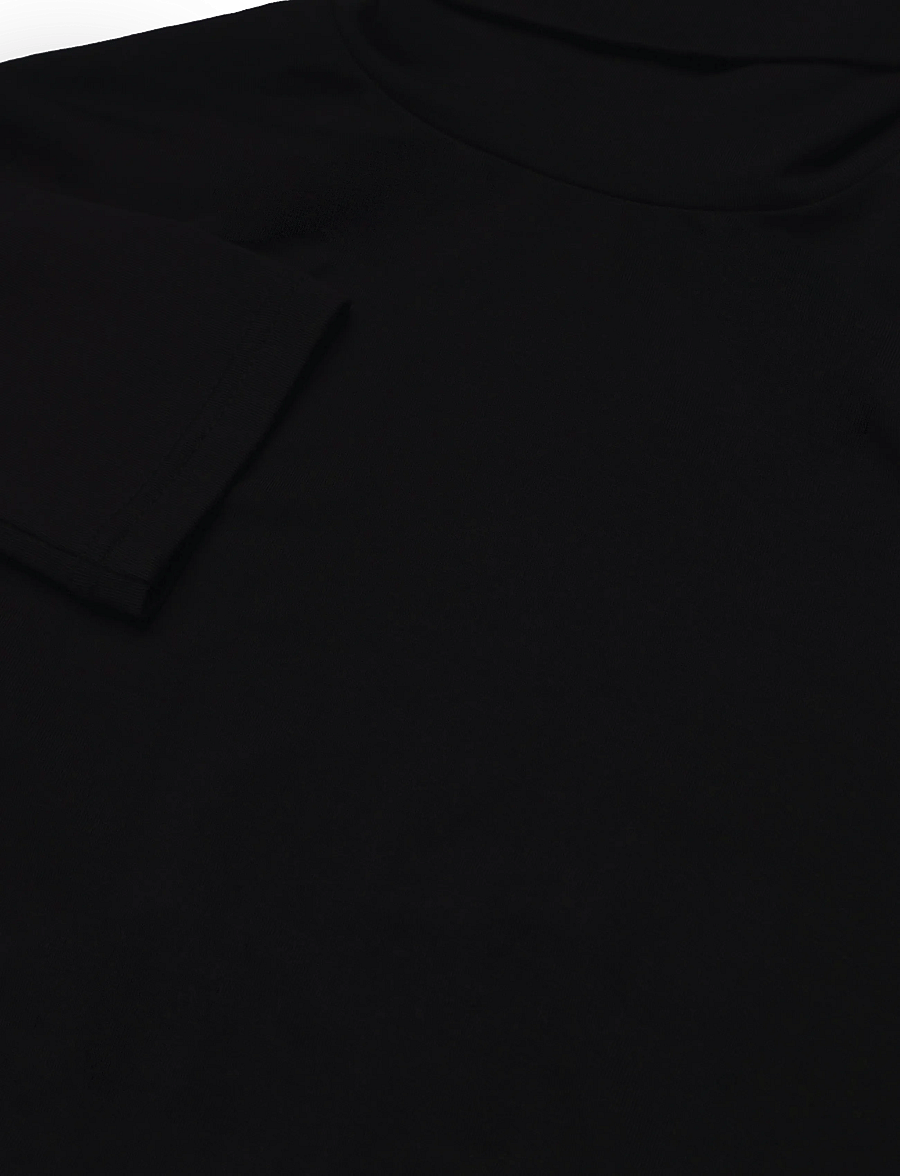 by Ti Mo - Jersey Turtleneck - rollkragenpullover - 099 - black - 5