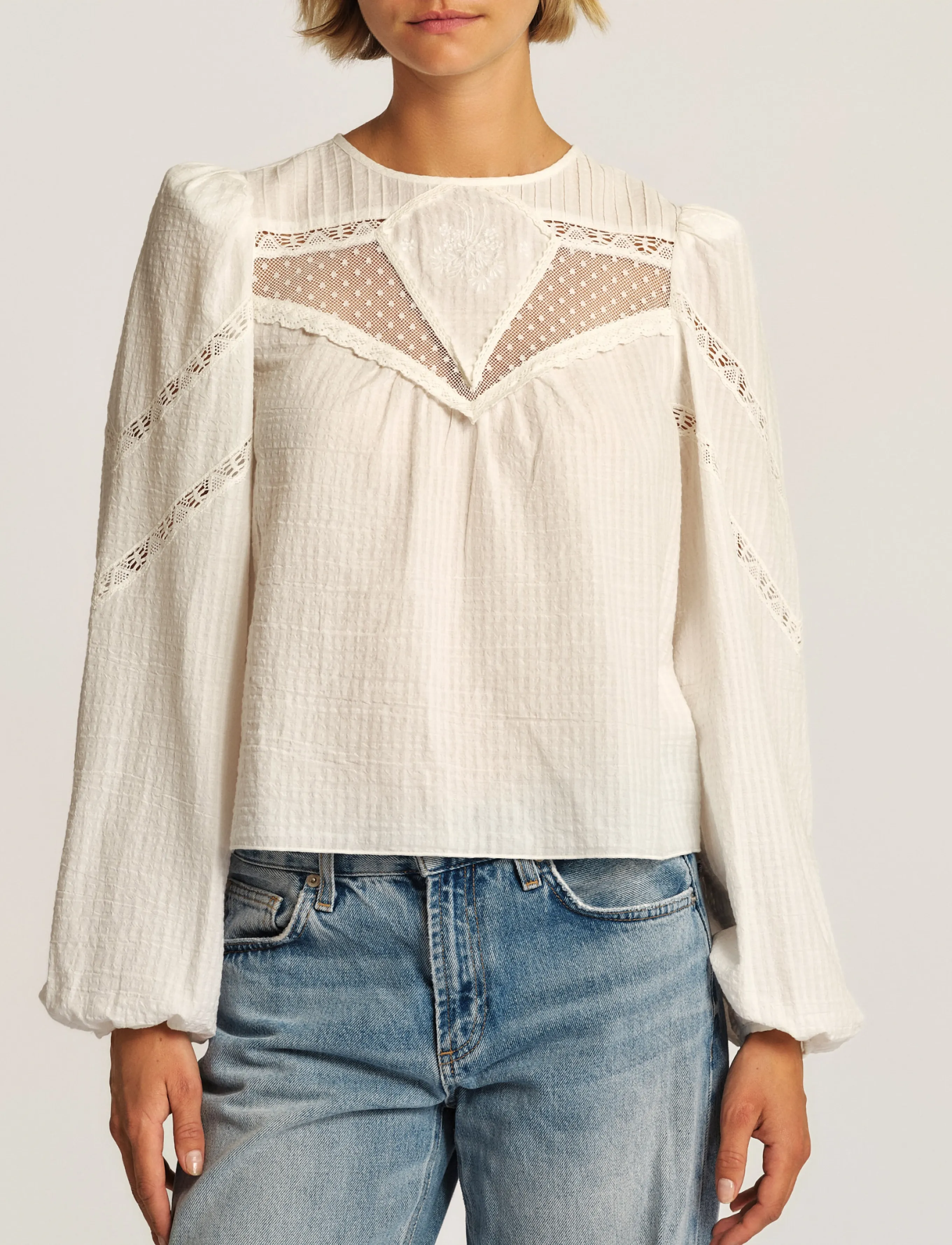 by Ti Mo Bohemian Blouse - Blouses - 003 - OFF WHITE / white