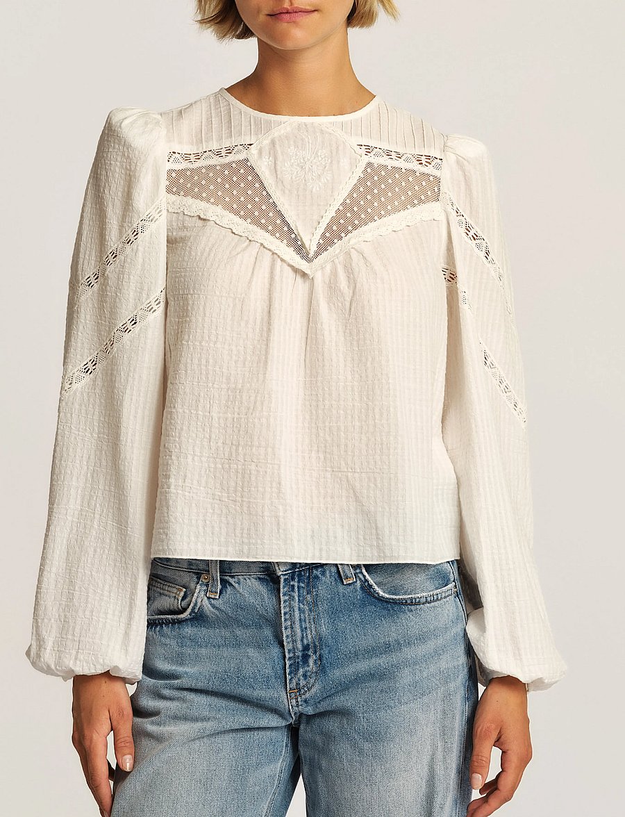 by Ti Mo - Bohemian Blouse - 003 - off white - 0