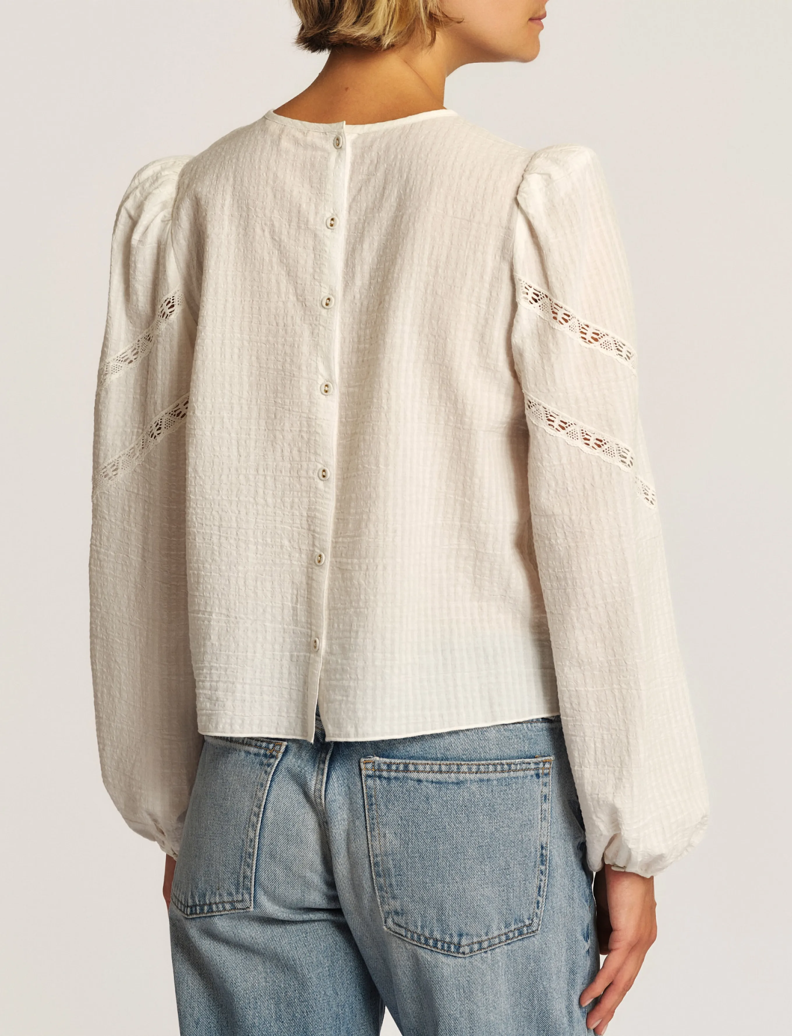 by Ti Mo - Bohemian Blouse - 003 - off white - 3