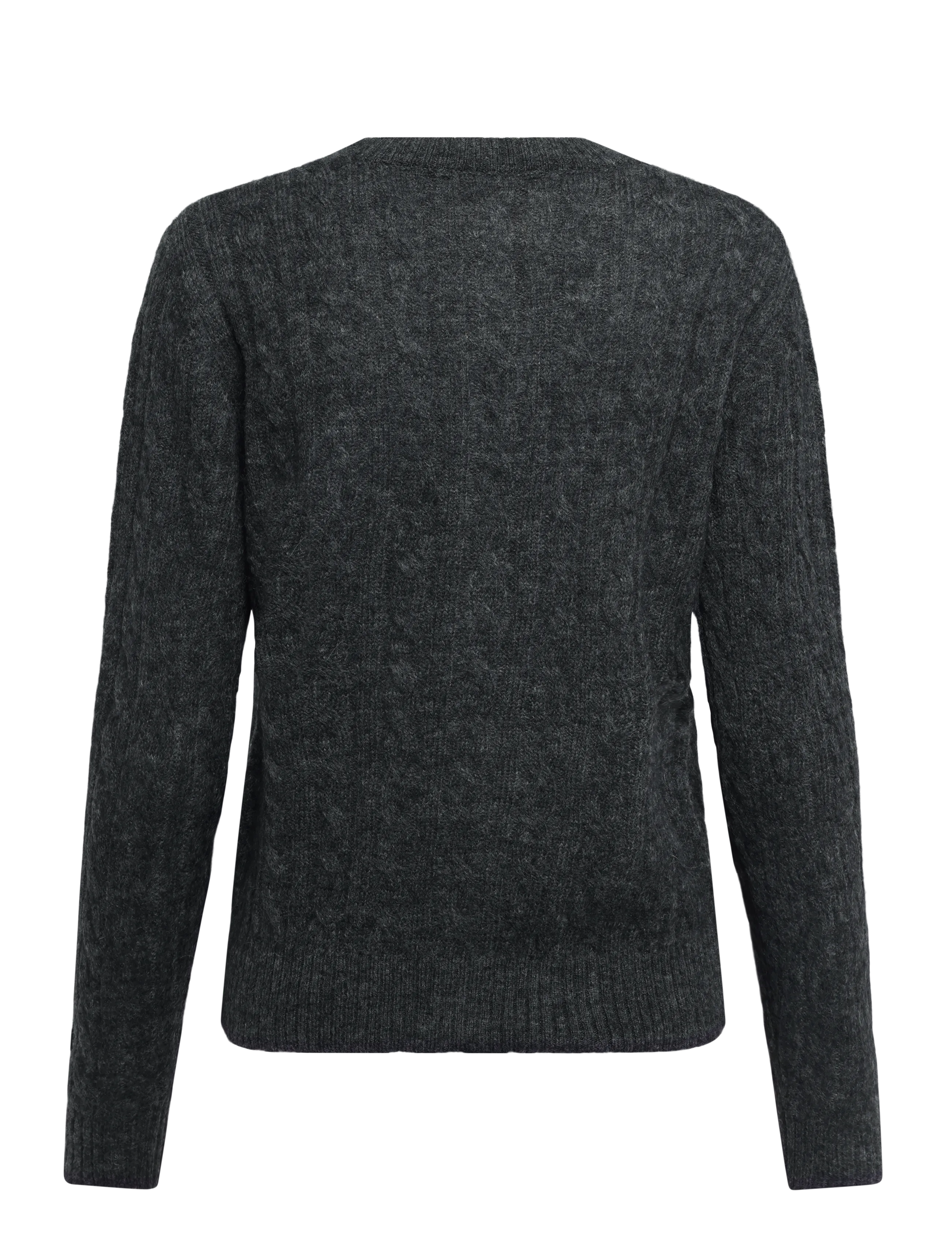 by Ti Mo - Cable Knit Jacket - wolljacken - grey melange - 2