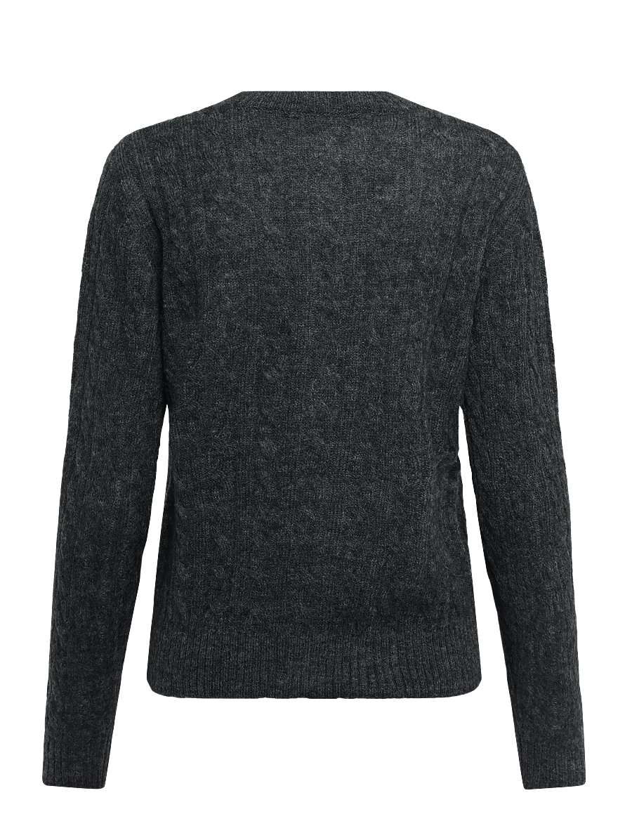 by Ti Mo - Cable Knit Jacket - wolljacken - grey melange - 2