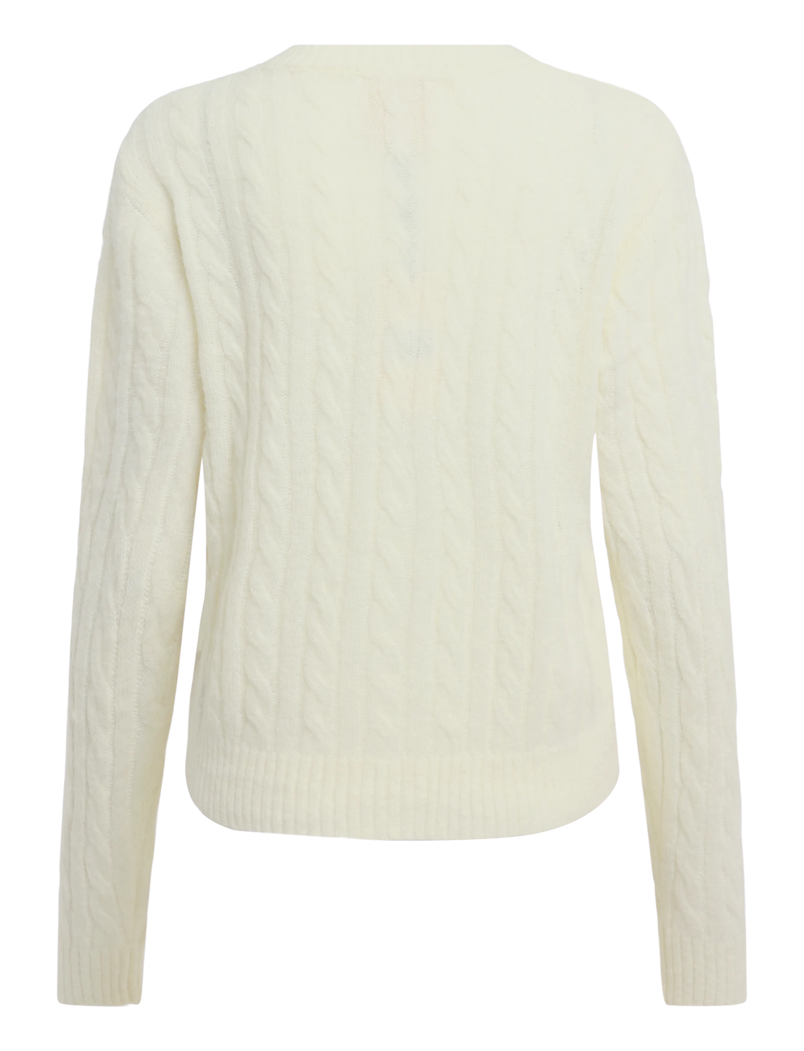 by Ti Mo - Cable Knit Jacket - ulljackor - off white - 1