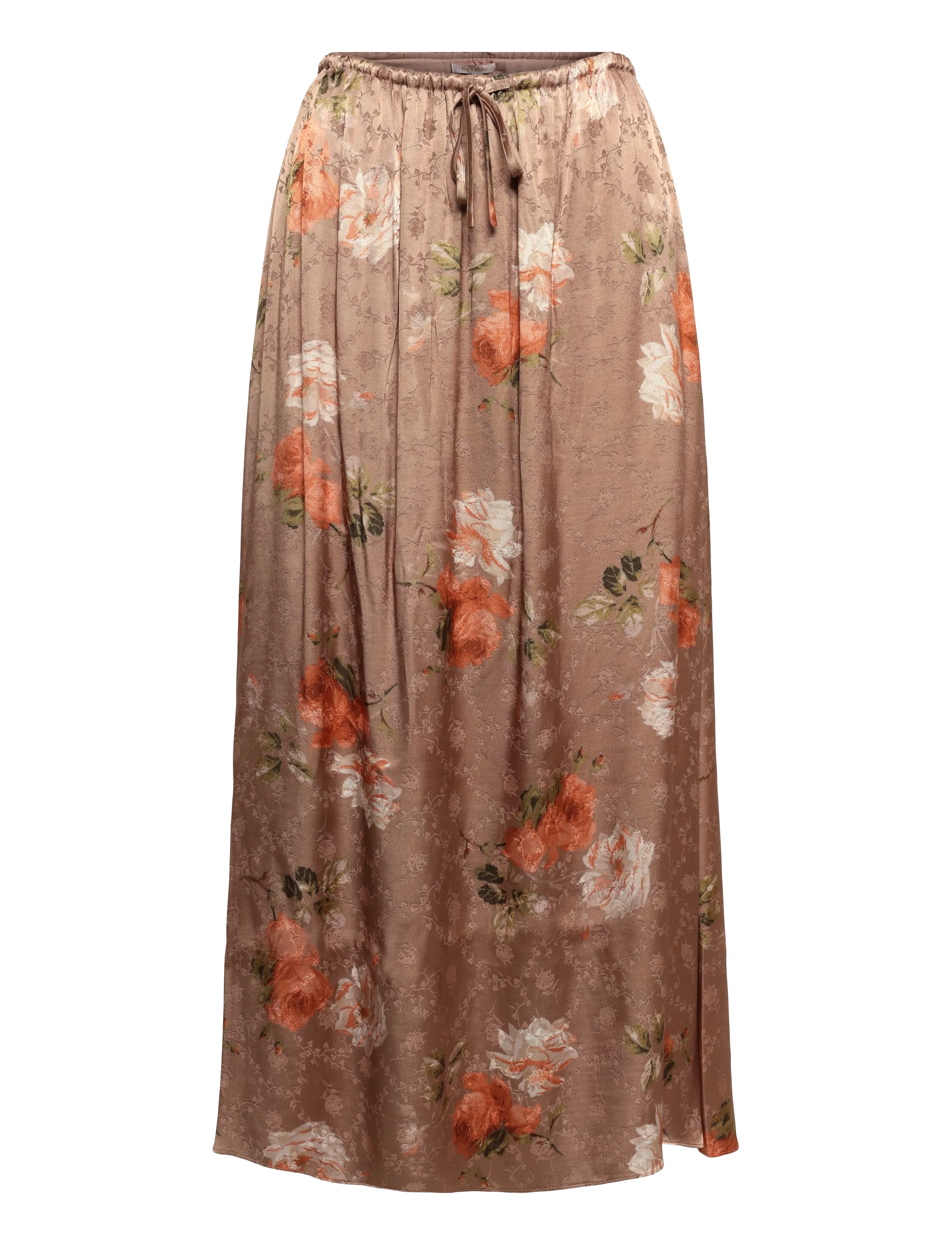 by Ti Mo Jacquard Skirt - Kontorskläder - SOFT BLOOM / beige