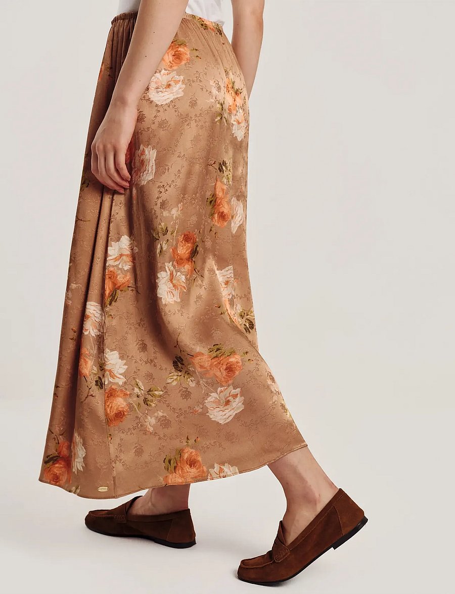 by Ti Mo - Jacquard Skirt - midi nederdele - soft bloom - 3