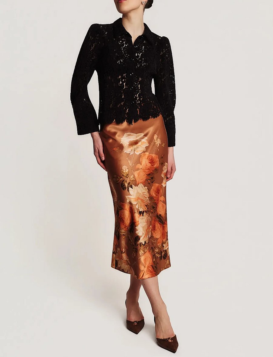 by Ti Mo - Lace Velvet Shirt - pikkade varrukatega särgid - black - 0