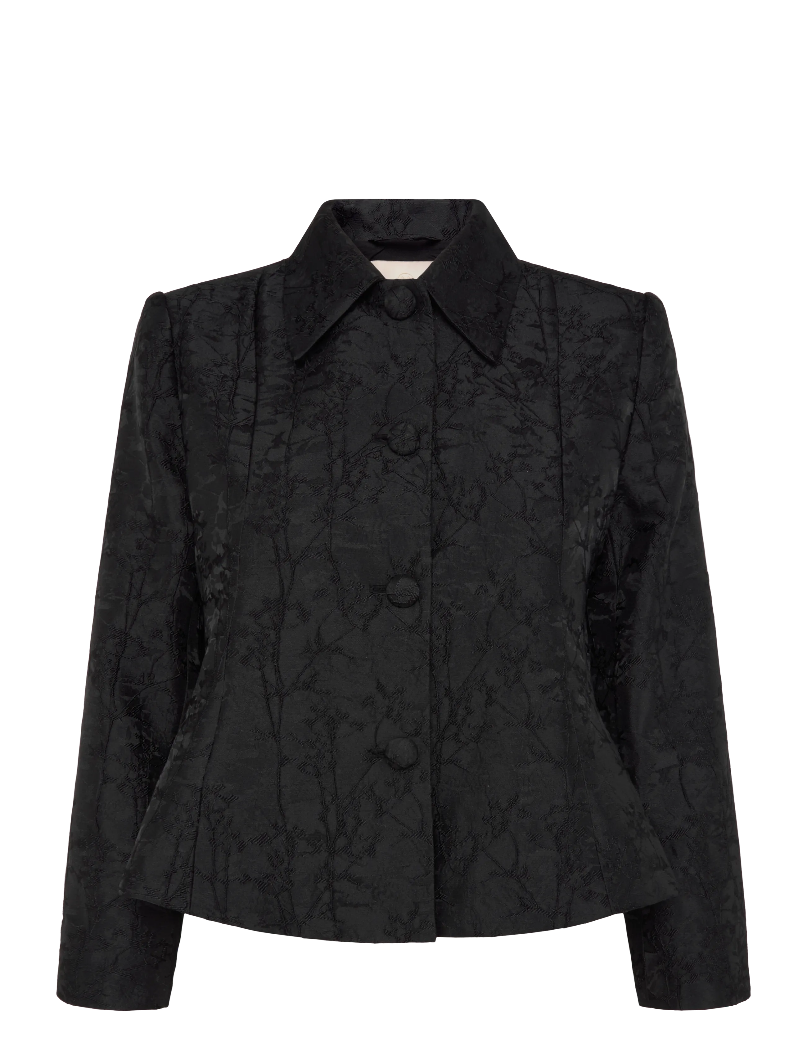 by Ti Mo Brocade Blazer - Blazers - BLACK / black