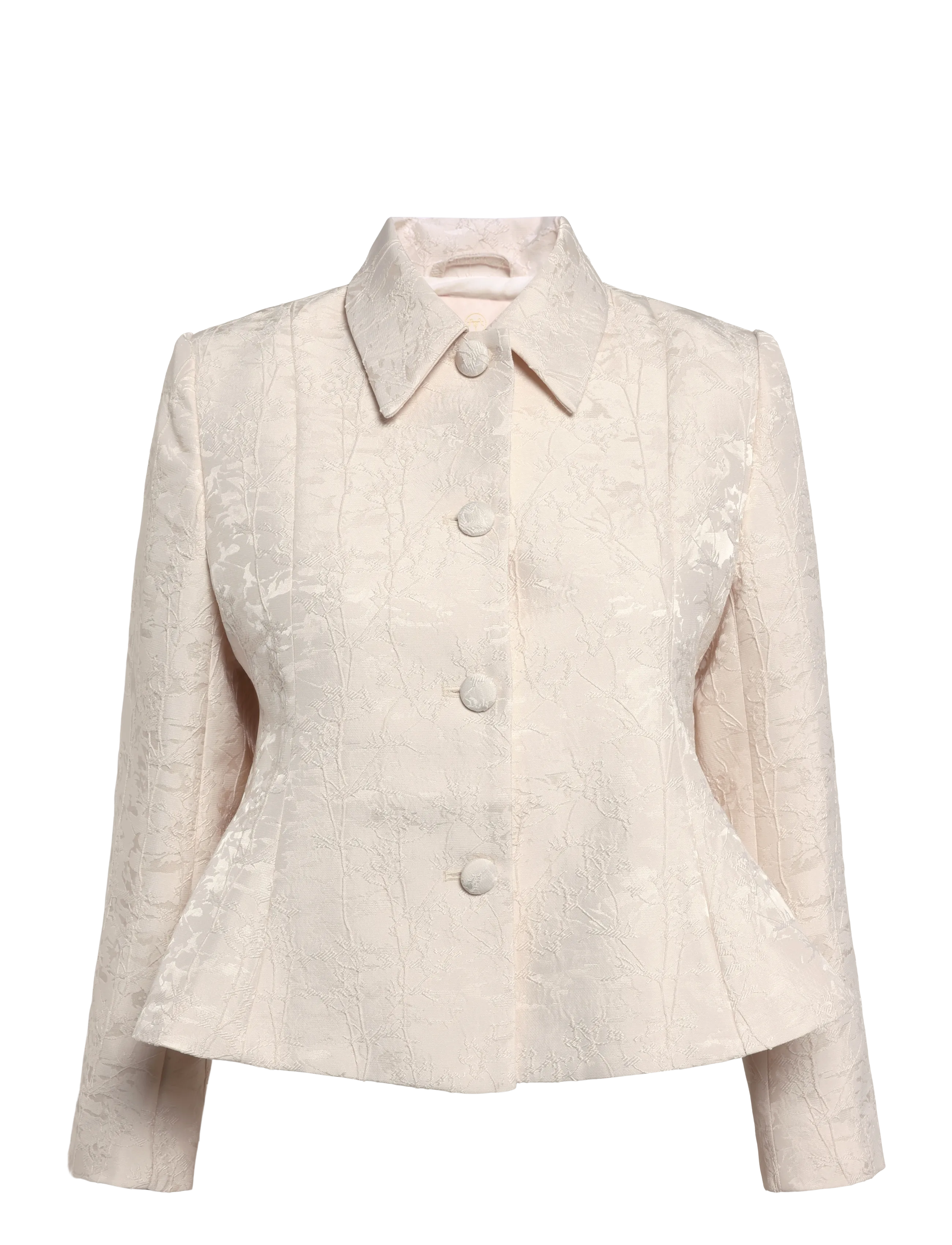 by Ti Mo Brocade Blazer, Damen, Brokat Blazer, Weiß, Gr.XS