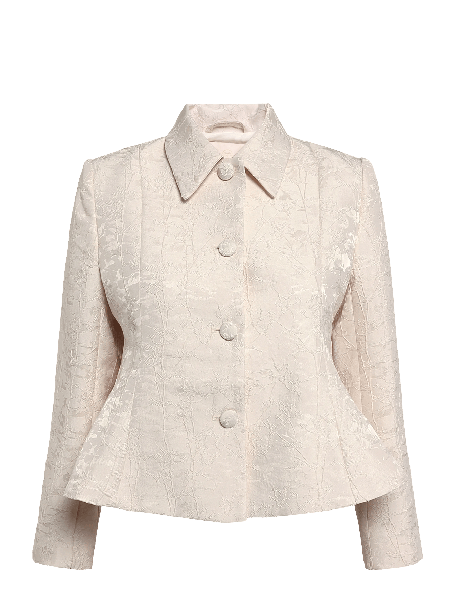 by Ti Mo - Brocade Blazer - enkelknäppta kavajer - vintage white - 0