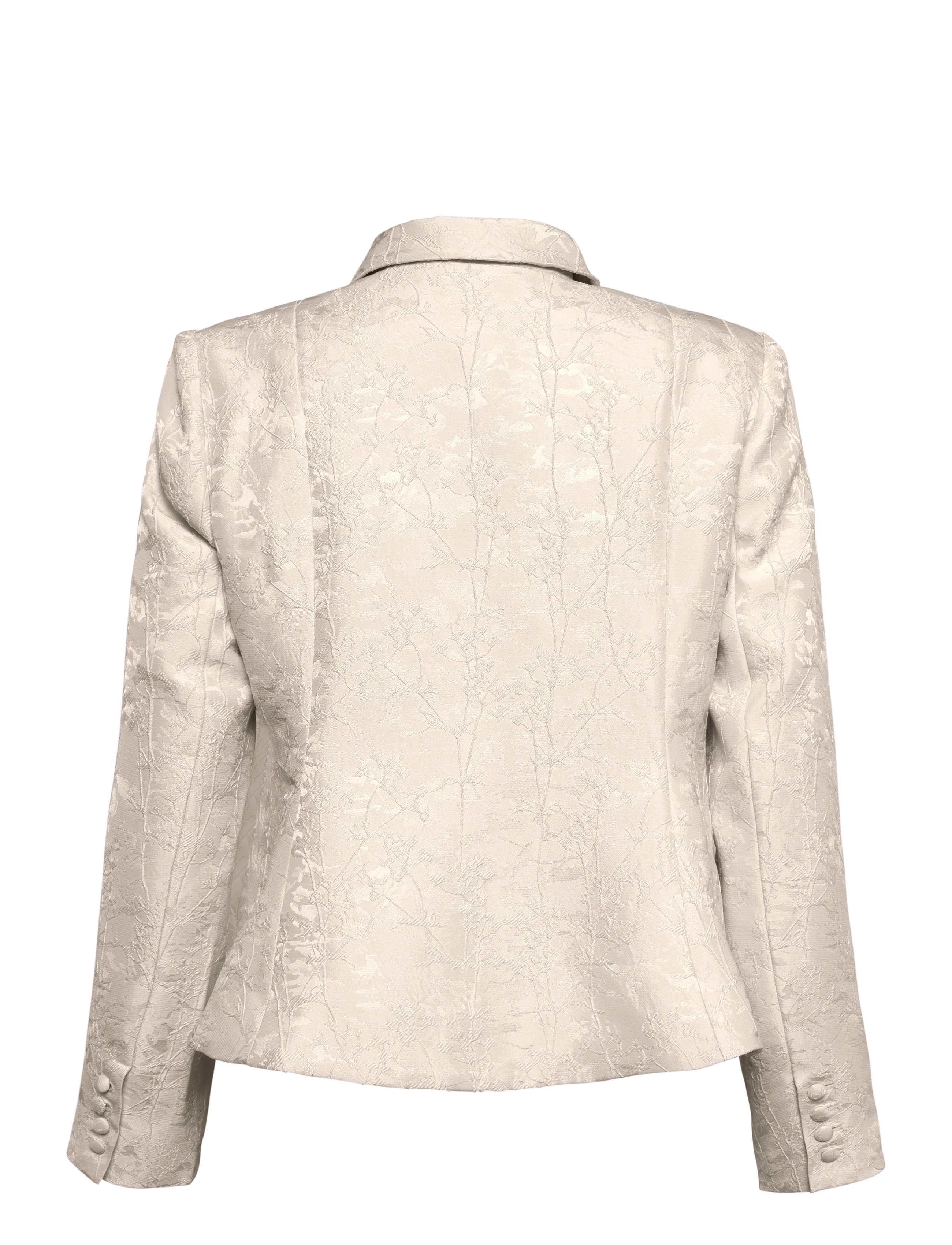 by Ti Mo - Brocade Blazer - enkelknäppta kavajer - vintage white - 1