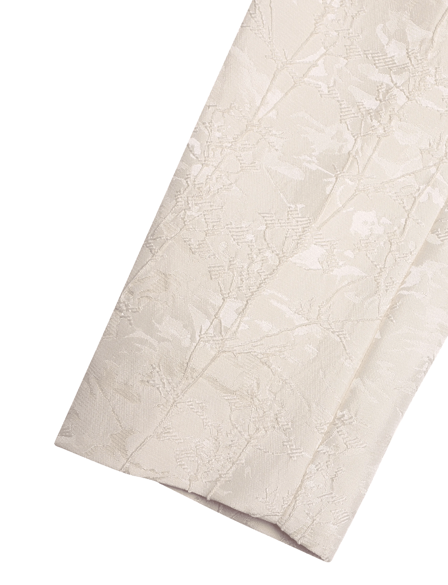 by Ti Mo - Brocade Blazer - enkelknäppta kavajer - vintage white - 3