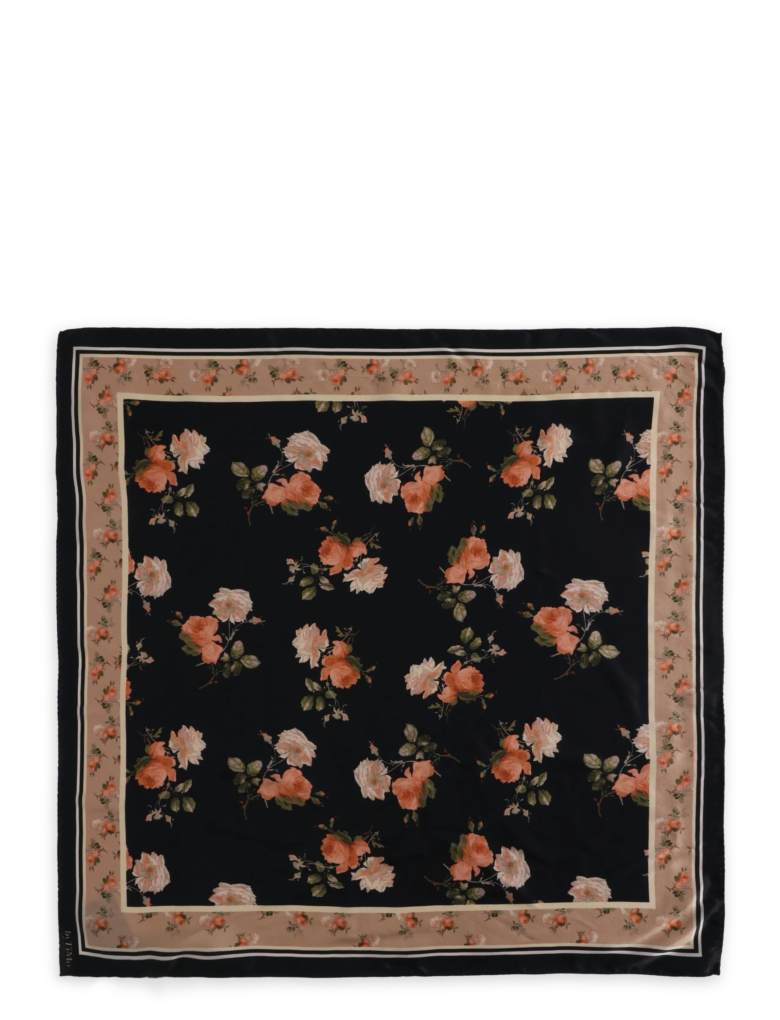 by Ti Mo - Silk Scarf 60x60 - blooming night - 1