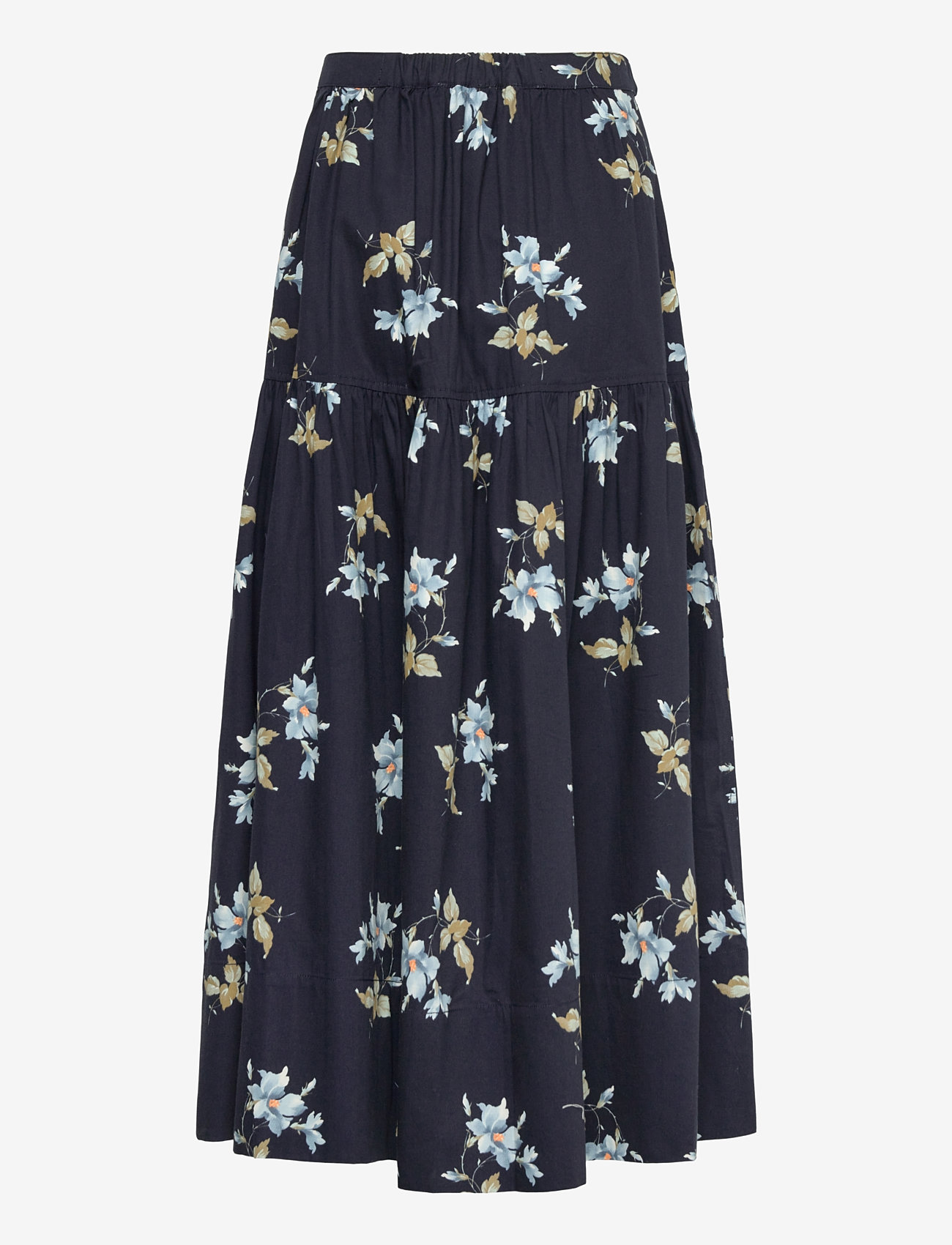 by Ti Mo - Structured Flowy Skirt - 244 - blue bouquet - 1