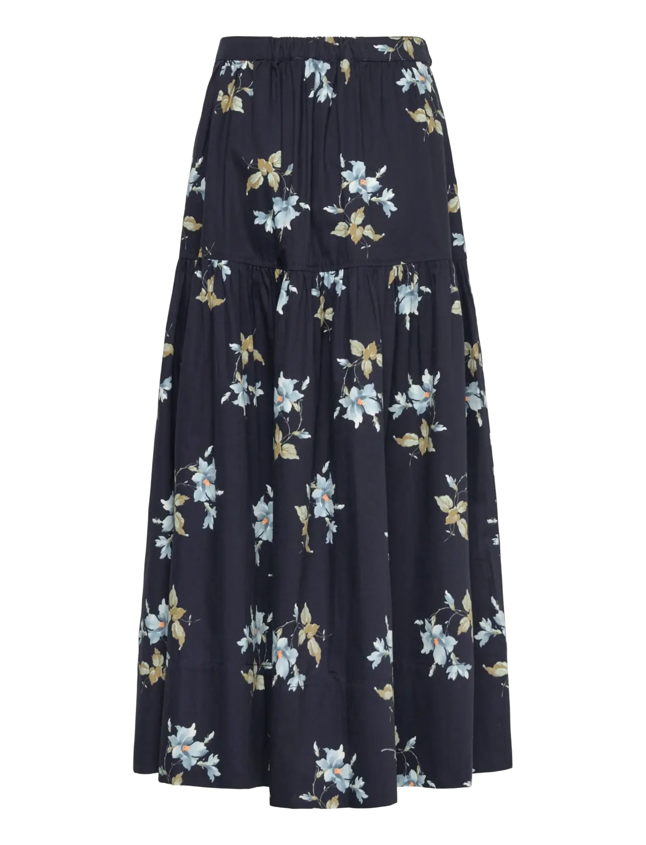 by Ti Mo - Structured Flowy Skirt - 244 - blue bouquet - 2
