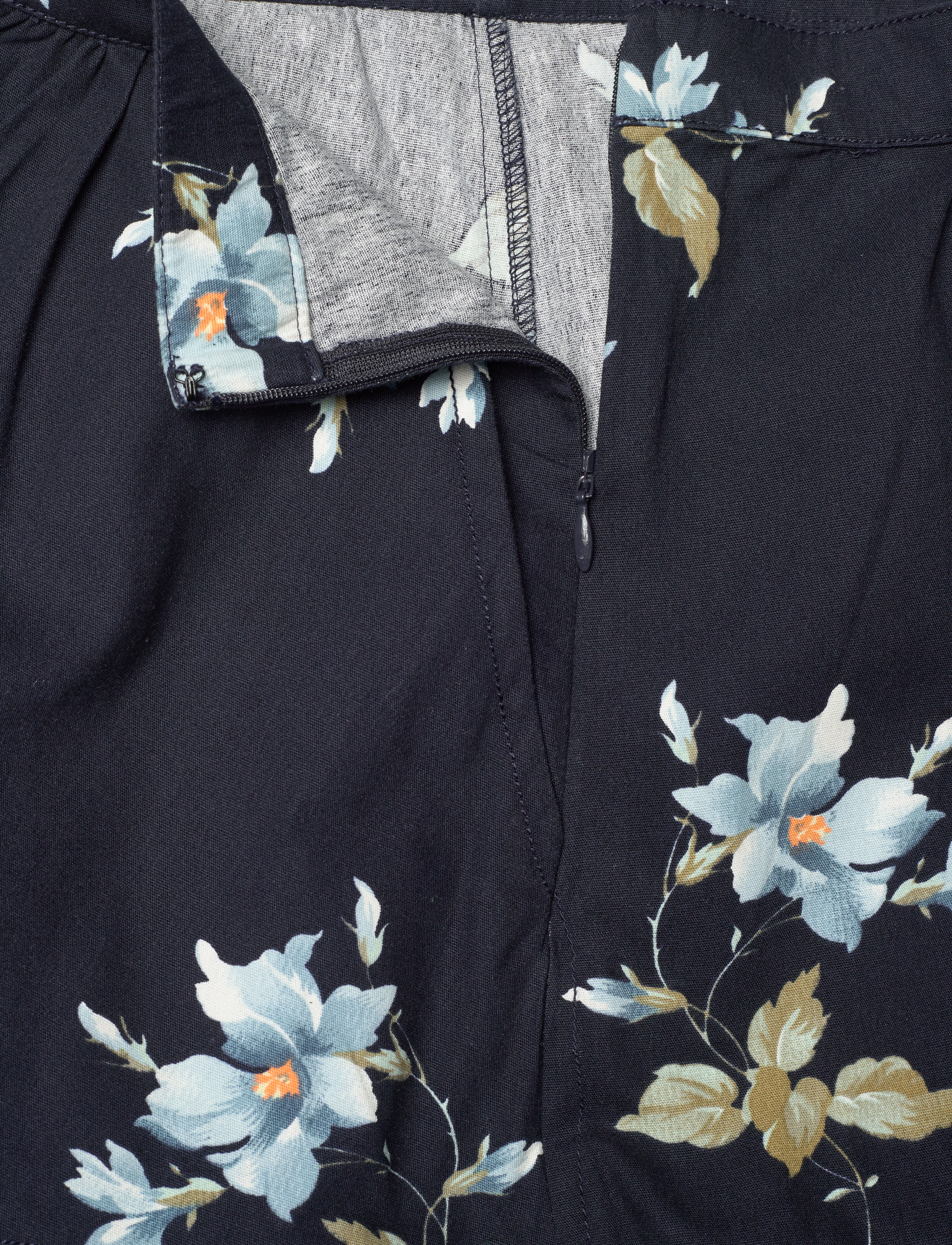 by Ti Mo - Structured Flowy Skirt - 244 - blue bouquet - 5