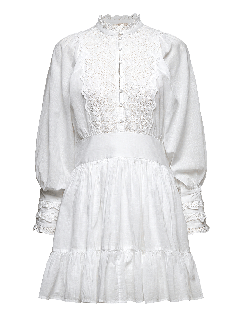 by Ti Mo - Cotton Slub Mini Dress - summer dresses - 001 - white - 0