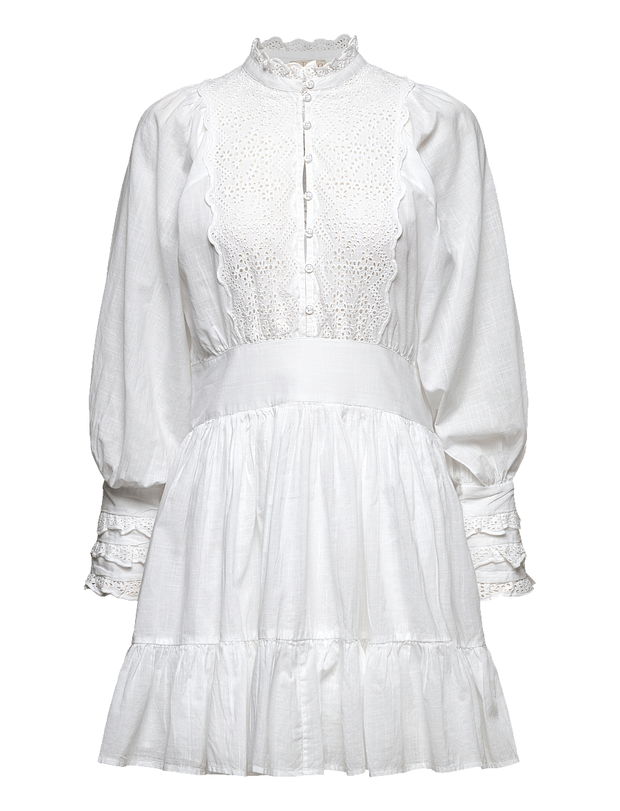 by Ti Mo - Cotton Slub Mini Dress - 001 - white - 0