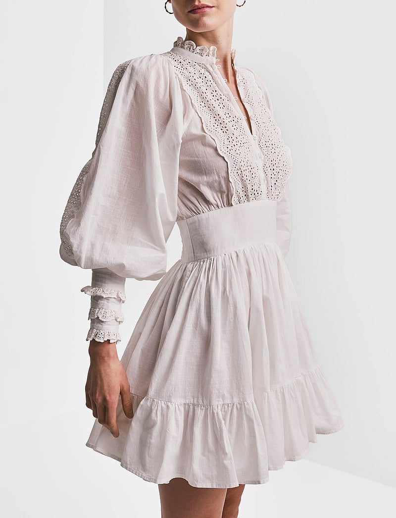 by Ti Mo - Cotton Slub Mini Dress - summer dresses - 001 - white - 3