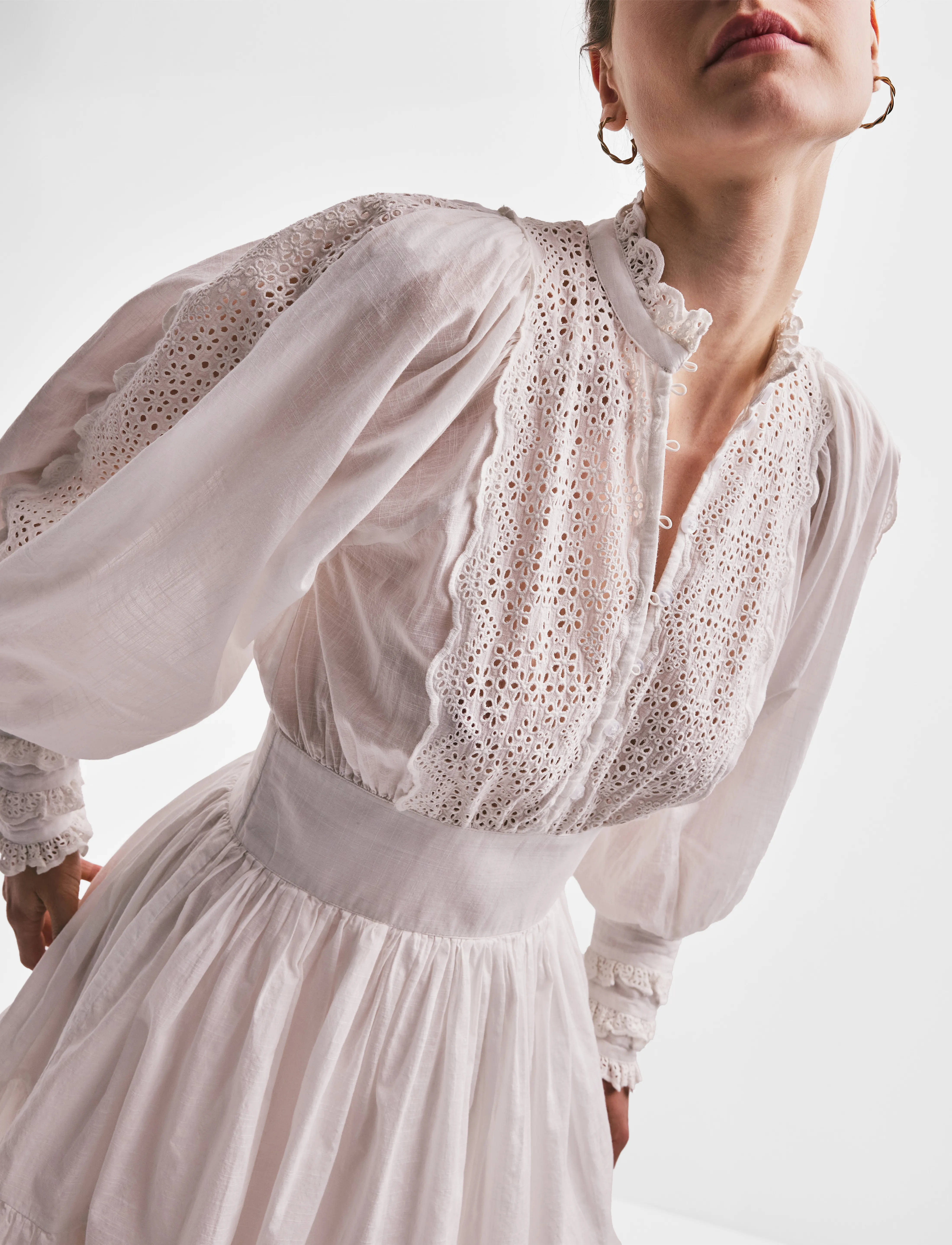 by Ti Mo - Cotton Slub Mini Dress - 001 - white - 5