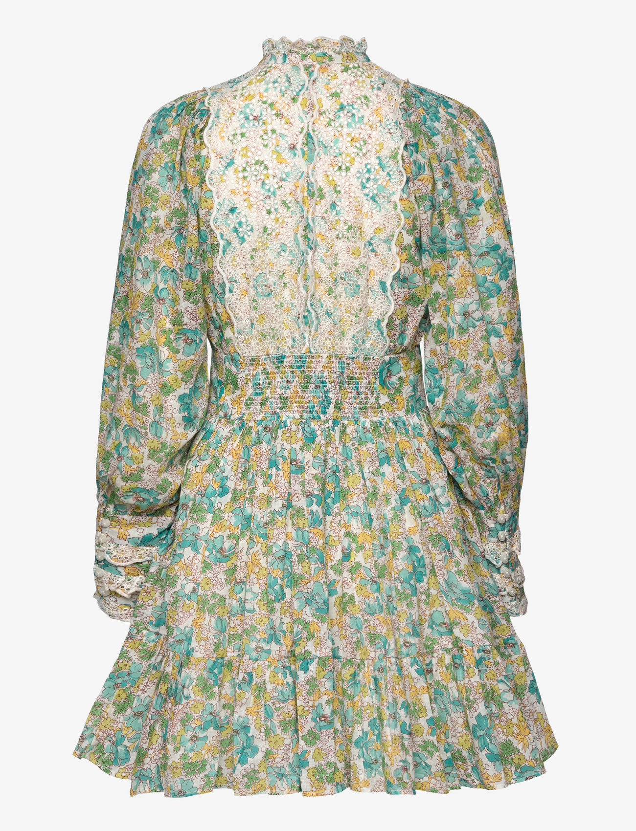 by Ti Mo - Cotton Slub Mini Dress - konfirmation - 233 - anemone fields - 2