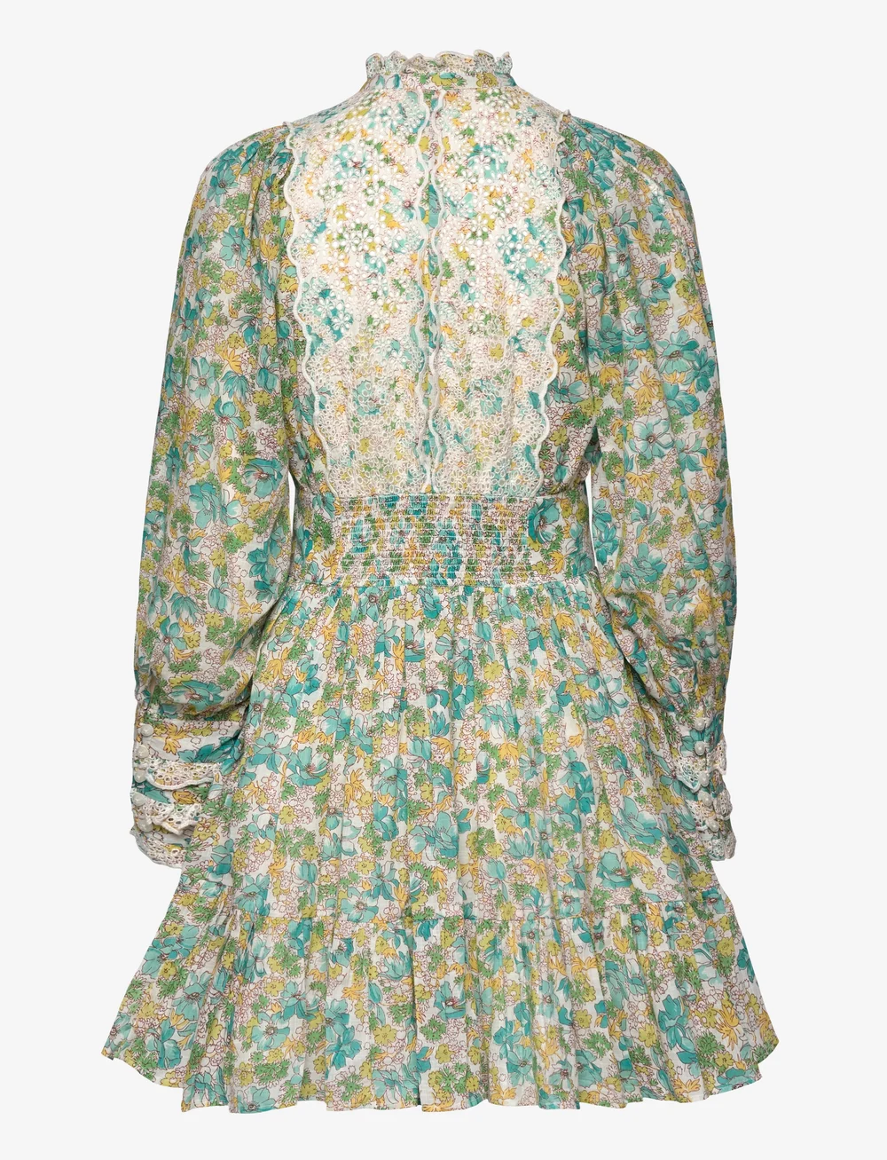 by Ti Mo - Cotton Slub Mini Dress - konfirmation - 233 - anemone fields - 2