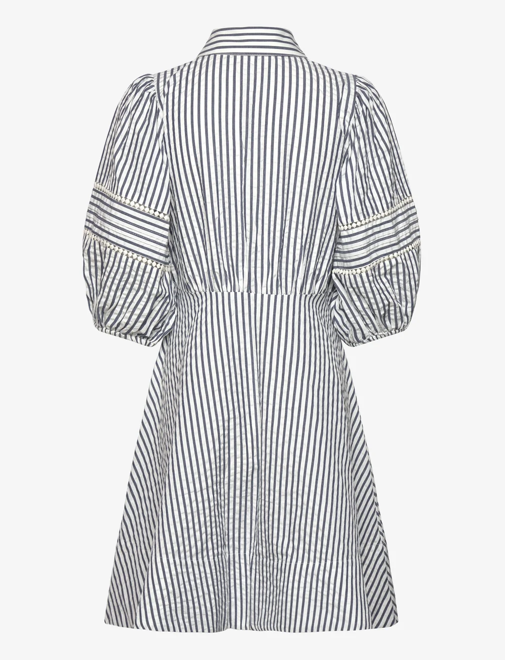 by Ti Mo - Seersucker Decorated Dress - summer dresses - 276 - blue stripe - 1
