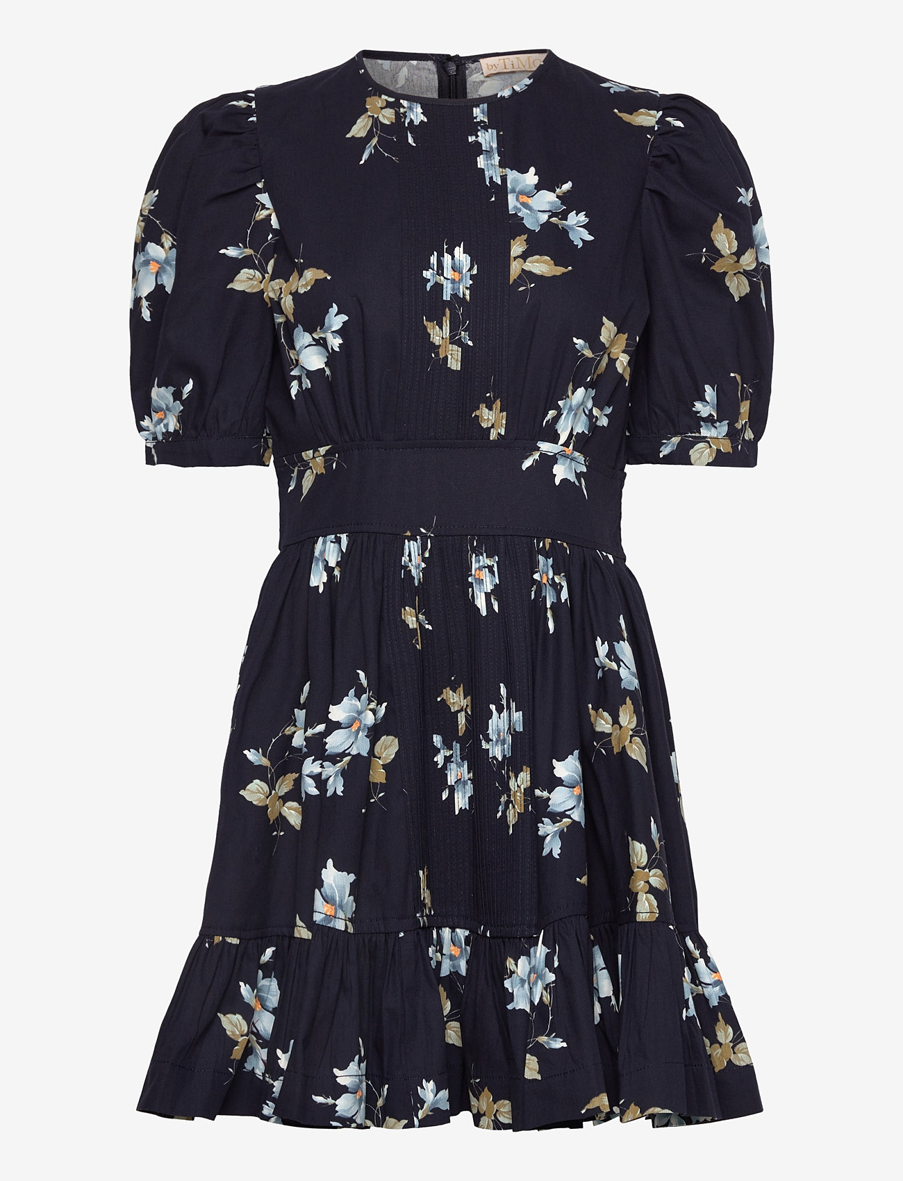 by Ti Mo - Structured Mini Dress - 244 - blue bouquet - 1