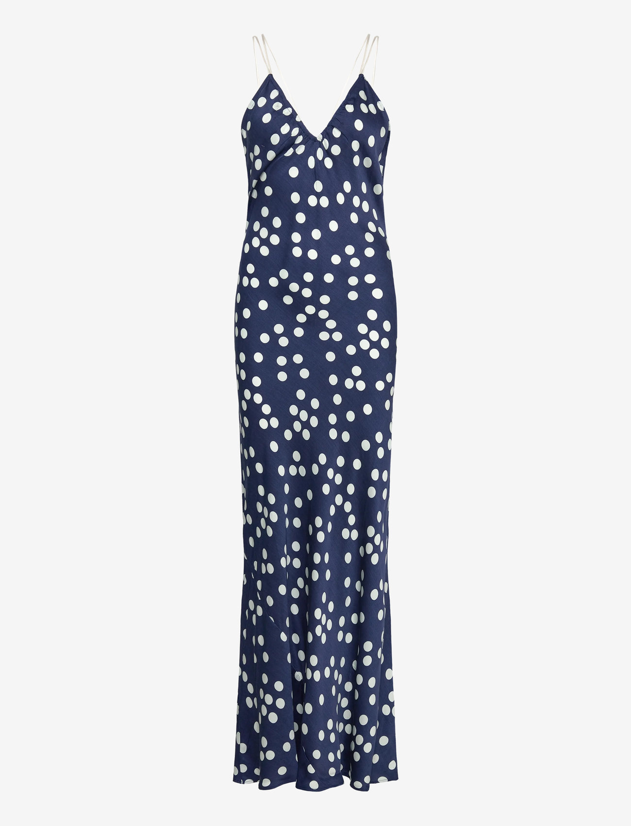 by Ti Mo - Satin Slip Dress - Õlapaeltega kleidid - 219 - dotted blue - 0