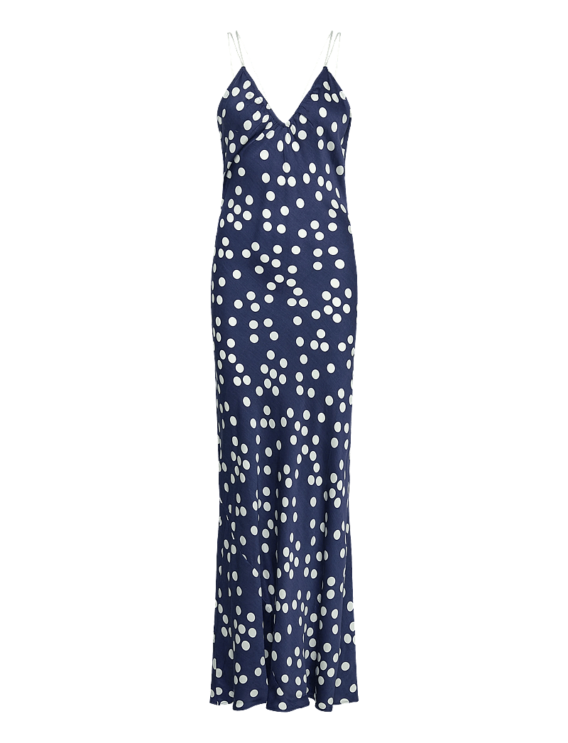 by Ti Mo - Satin Slip Dress - Õlapaeltega kleidid - 219 - dotted blue - 0
