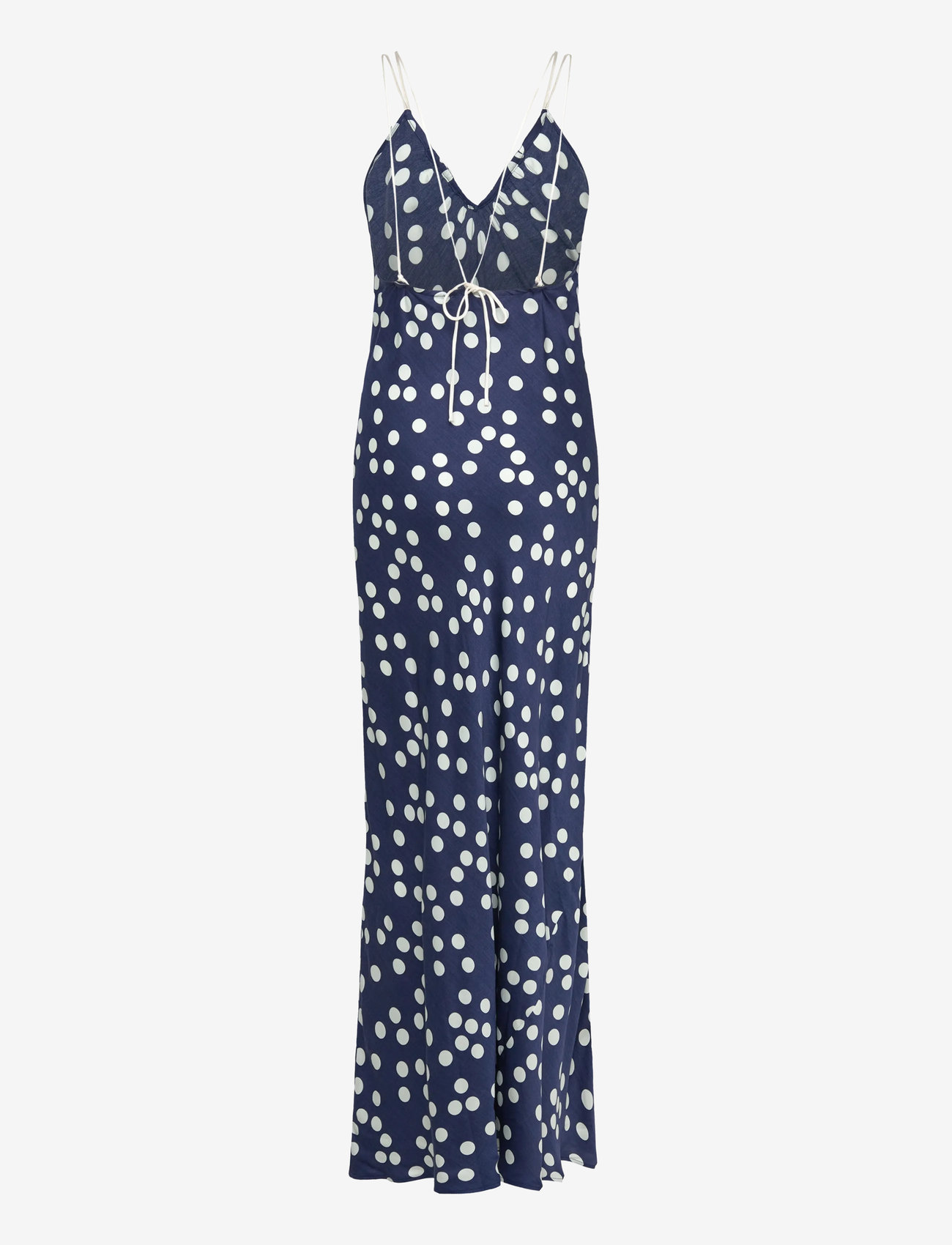 by Ti Mo - Satin Slip Dress - Õlapaeltega kleidid - 219 - dotted blue - 1