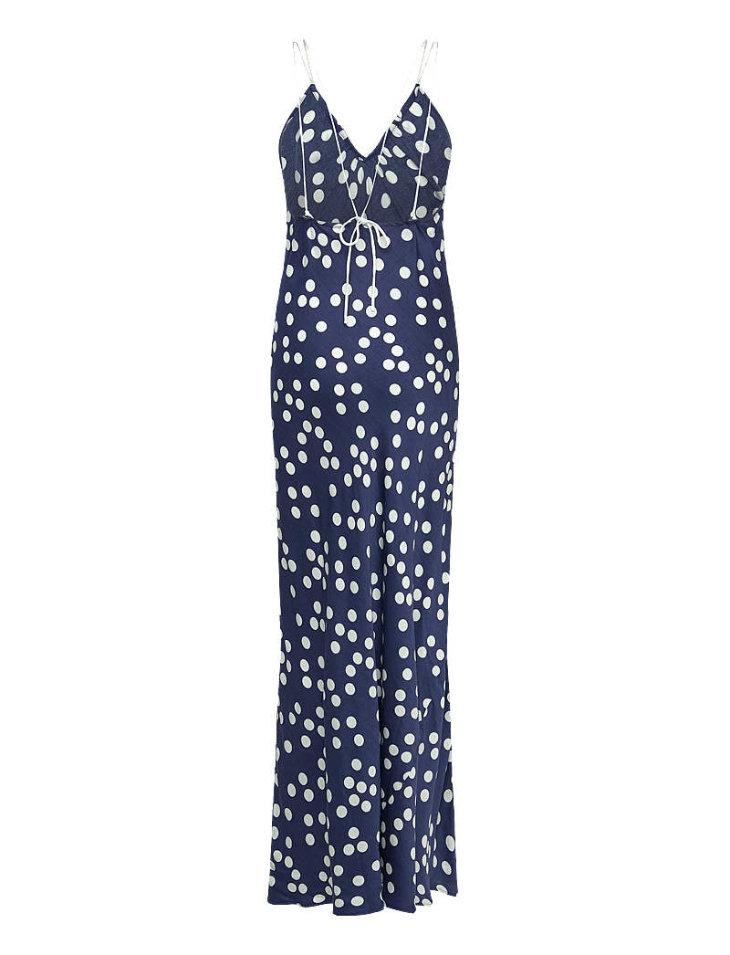 by Ti Mo - Satin Slip Dress - Õlapaeltega kleidid - 219 - dotted blue - 1