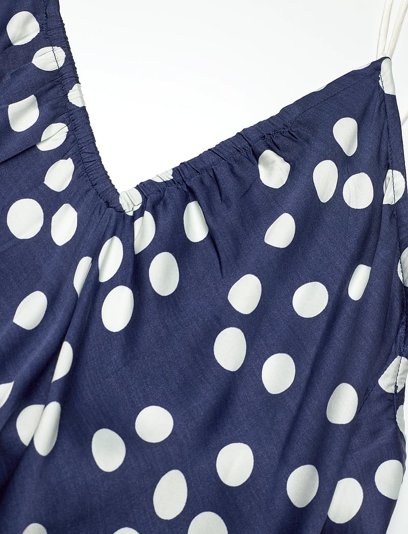 by Ti Mo - Satin Slip Dress - Õlapaeltega kleidid - 219 - dotted blue - 2
