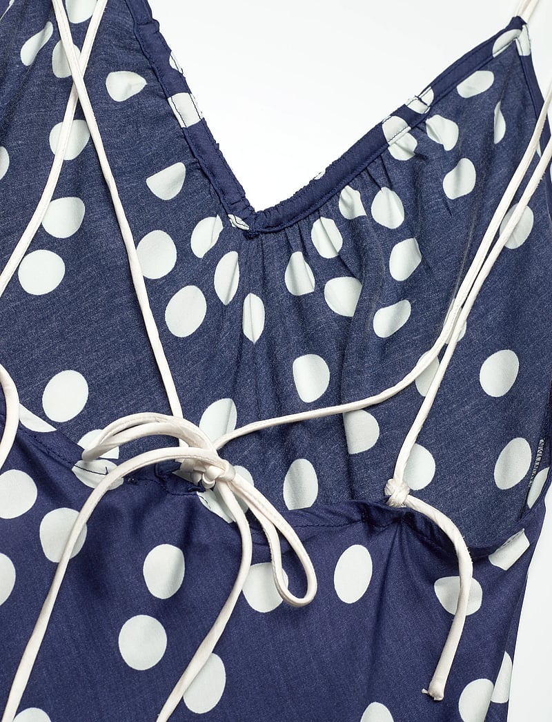 by Ti Mo - Satin Slip Dress - Õlapaeltega kleidid - 219 - dotted blue - 3