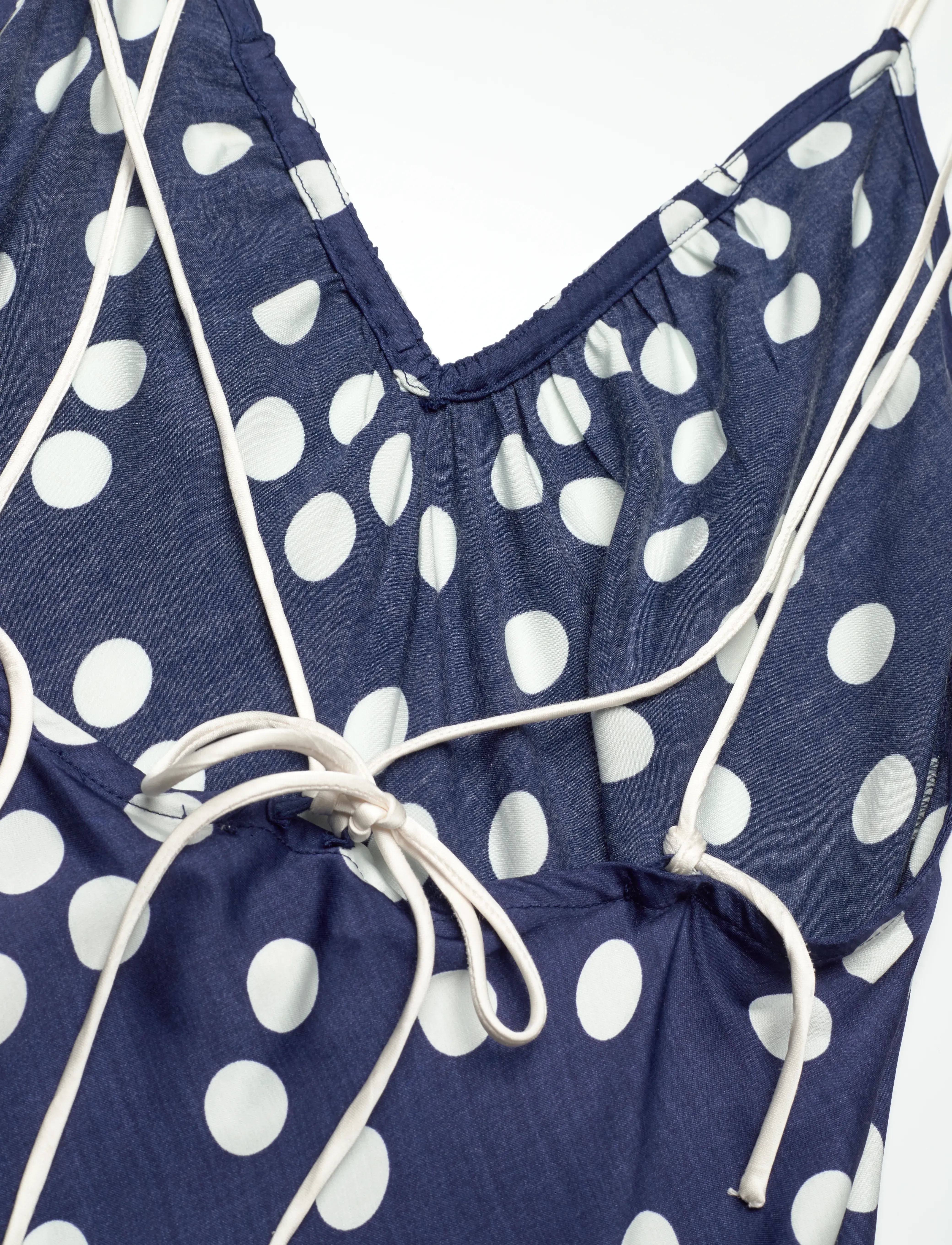 by Ti Mo - Satin Slip Dress - 219 - dotted blue - 3