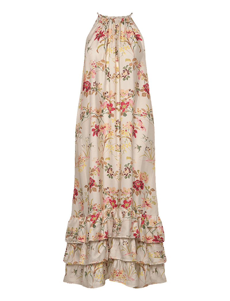 by Ti Mo - Viscose Halterneck Dress - sommerkjoler - 284 - botanical - 0