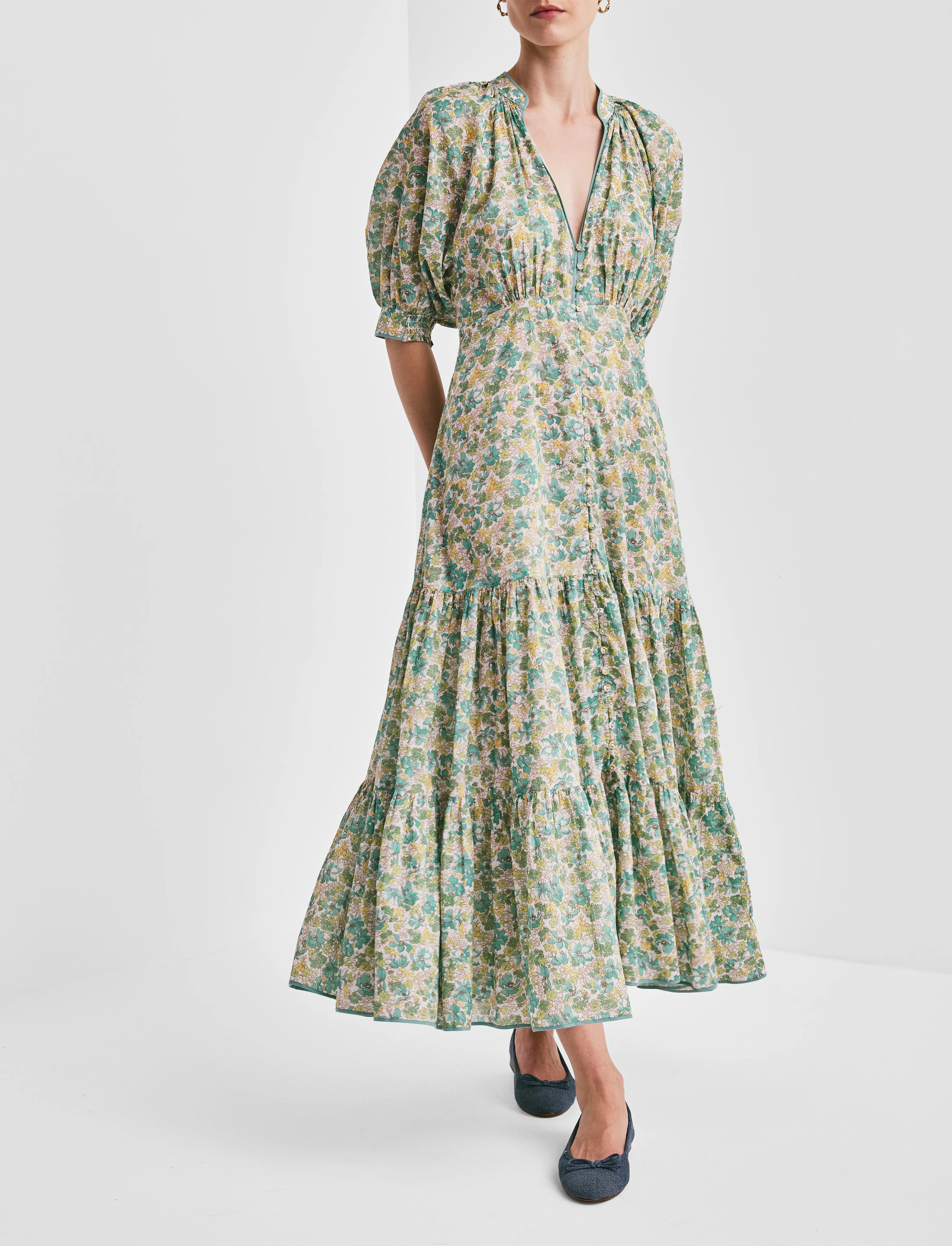 by Ti Mo - Cotton Party Maxi Dress - 213 - anemone - 2