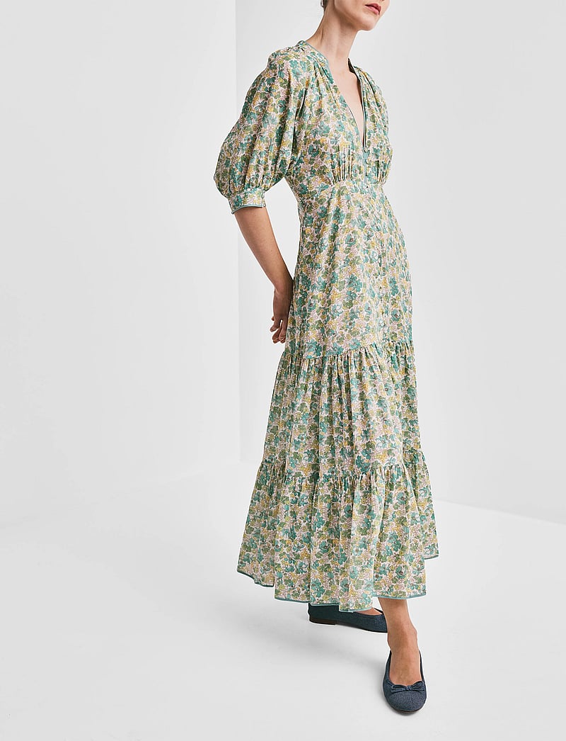 by Ti Mo - Cotton Party Maxi Dress - maxiklänningar - 213 - anemone - 3