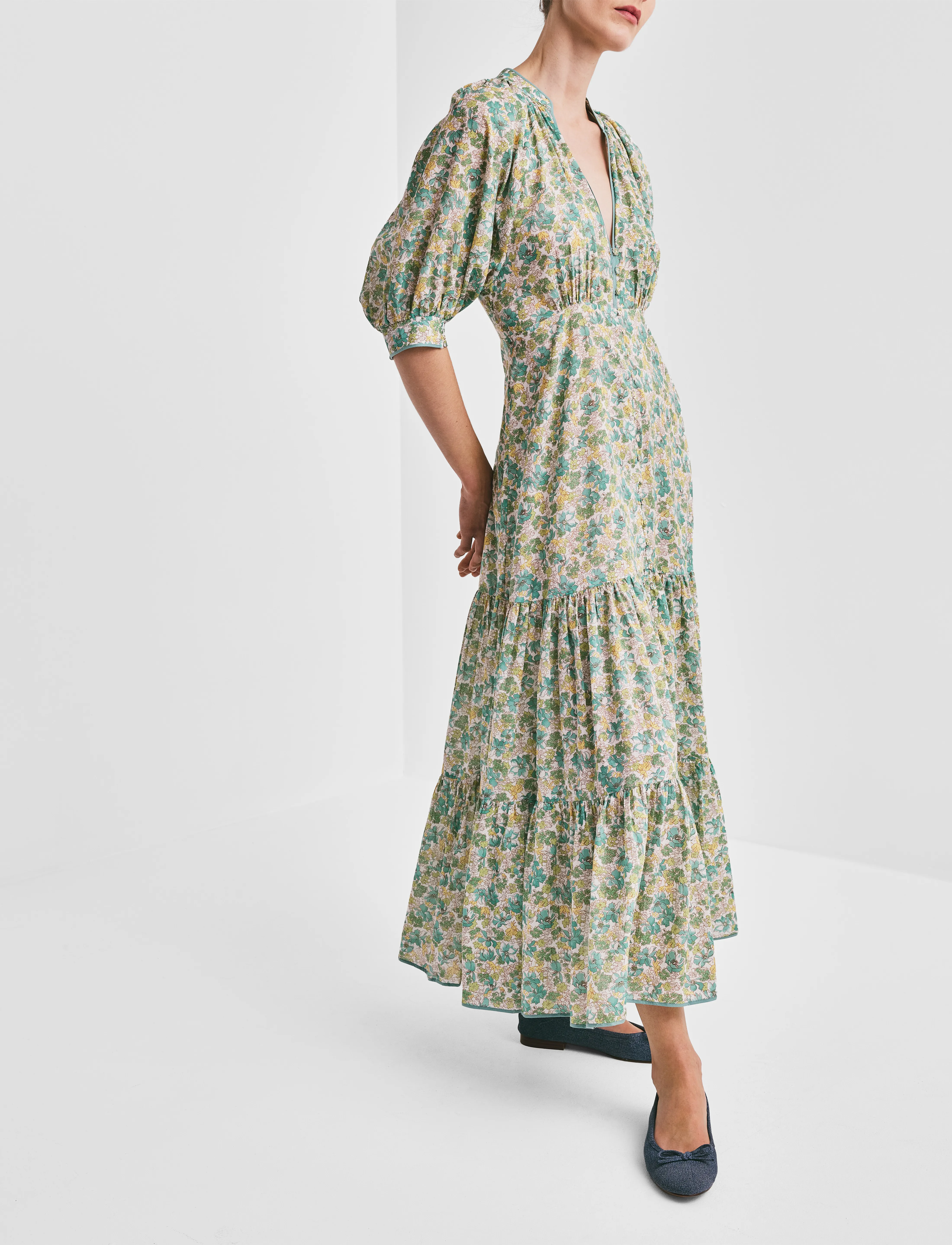 by Ti Mo - Cotton Party Maxi Dress - 213 - anemone - 3